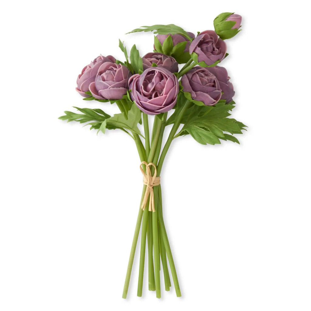 At Home w/ Jorge Perez 15" Real Touch Ranunculus Bundle (10 Stems) - Image 3