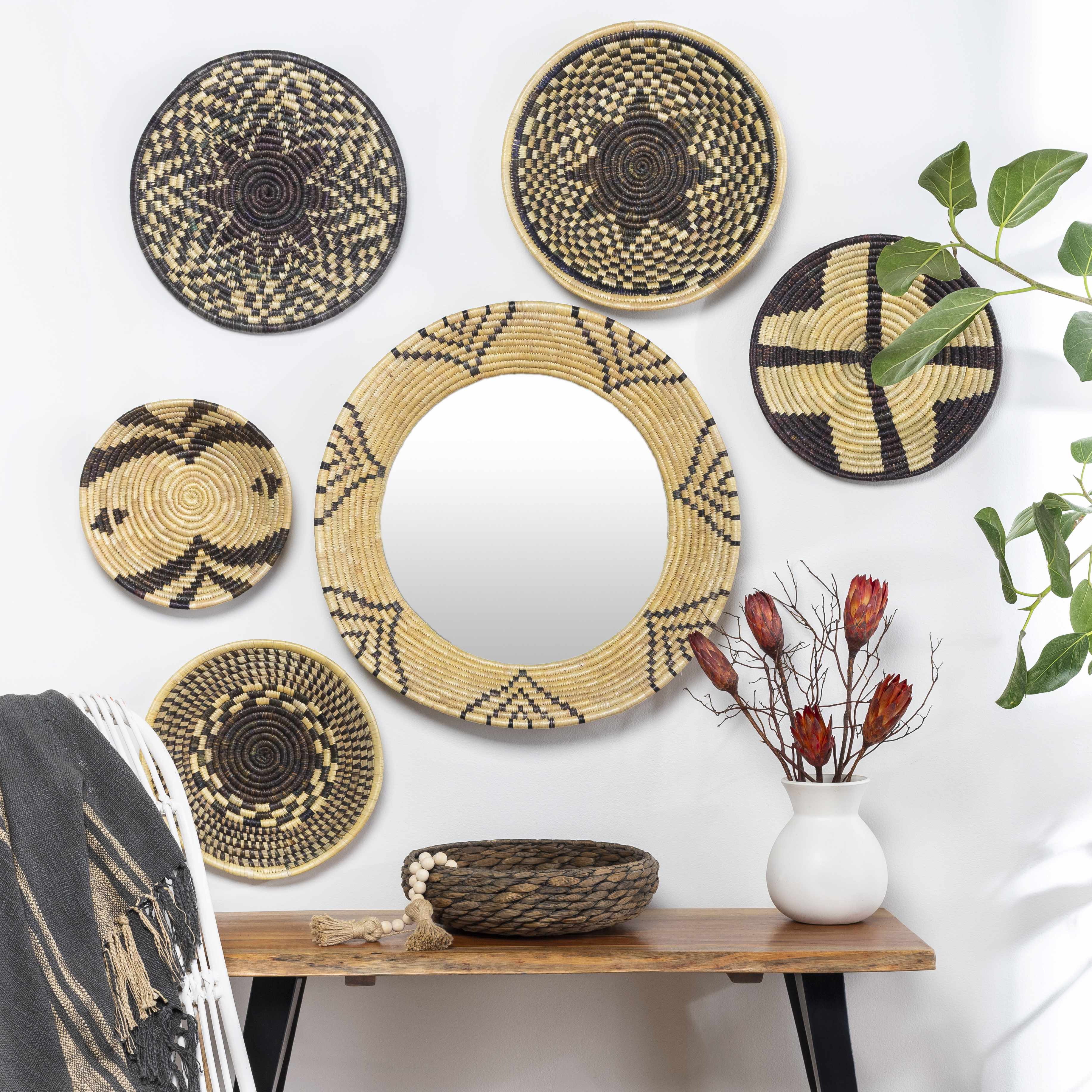 Athabasca Moonj Grass Woven Wall Decor - Image 3