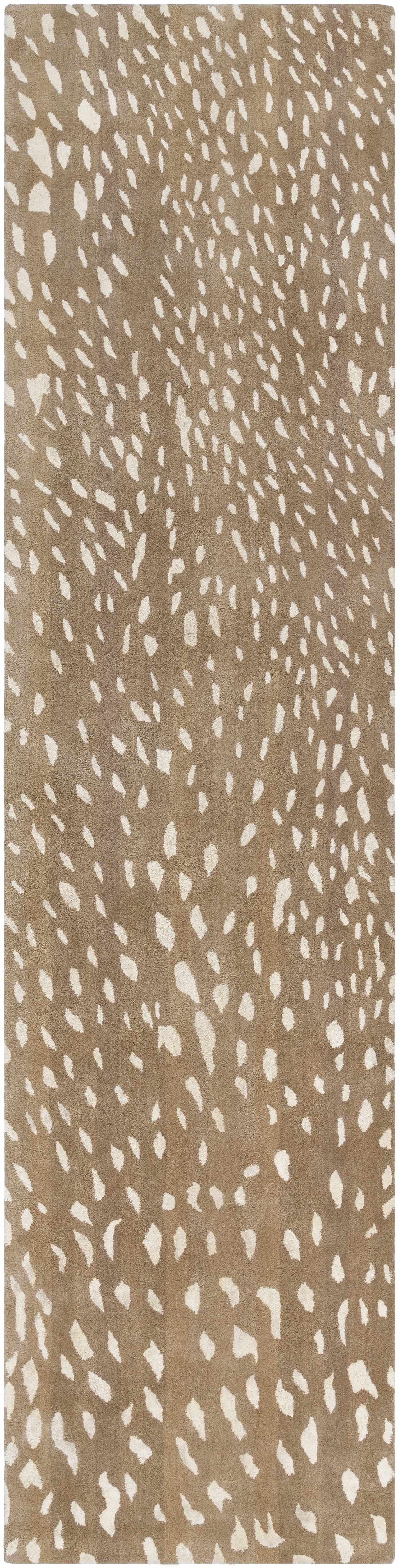 Athena Brown Giraffe Print Wool Rug - Image 12