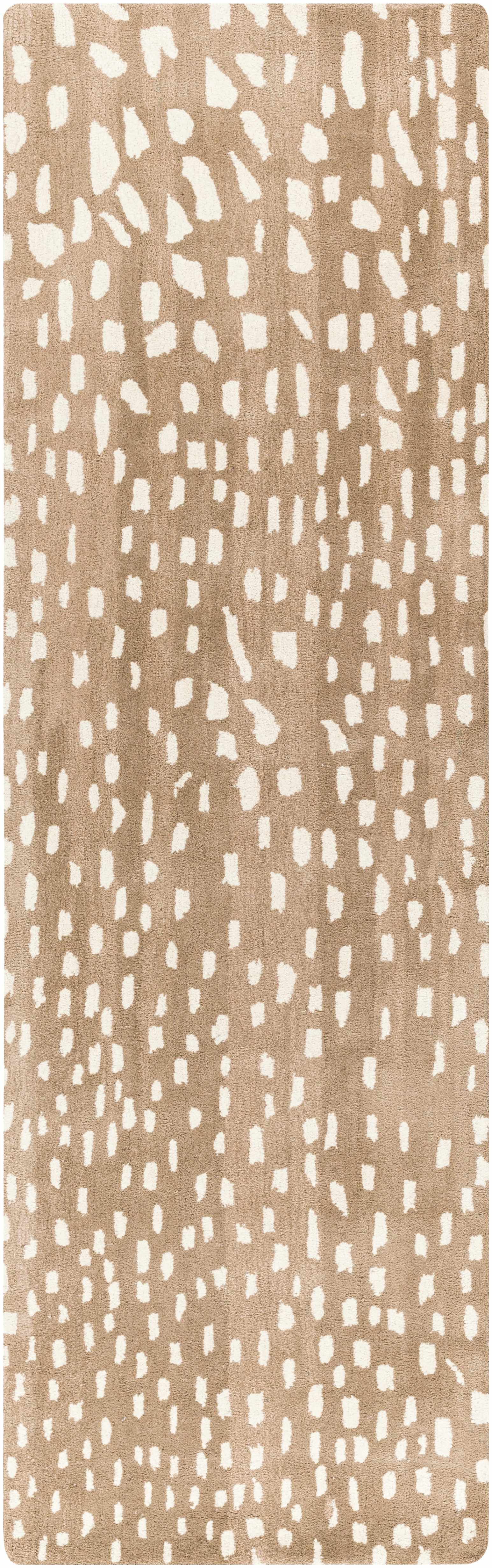 Athena Brown Giraffe Print Wool Rug - Image 8