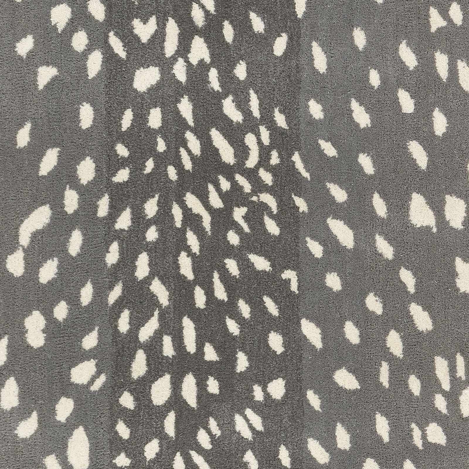 Athena Gray Giraffe Print Wool Rug - Image 6