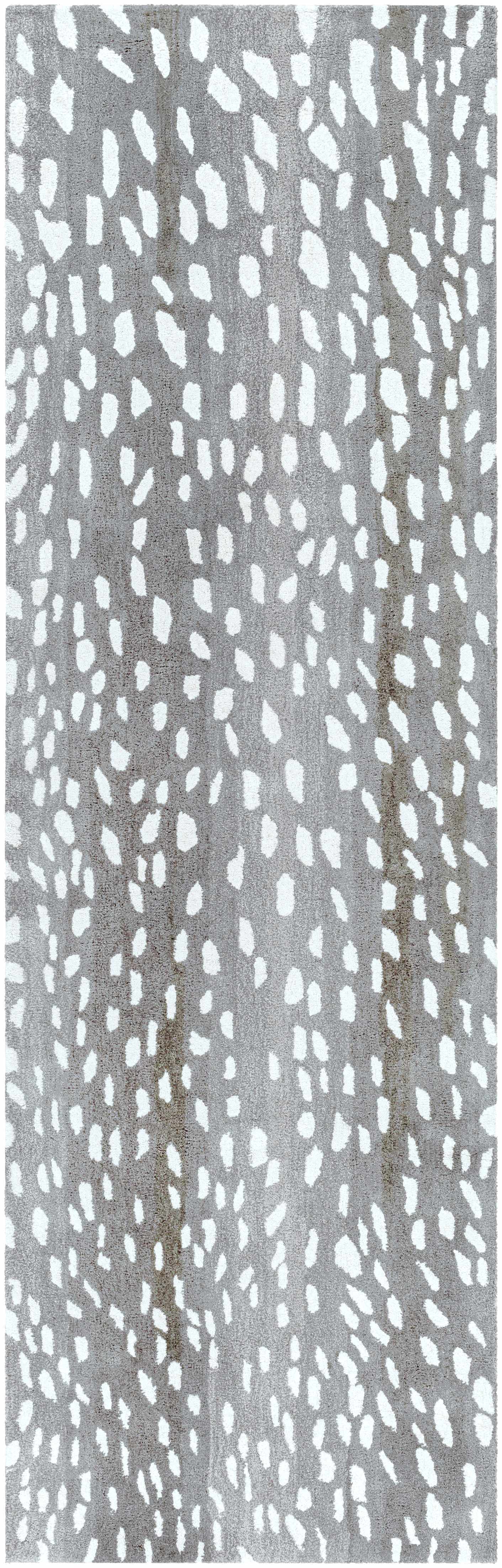 Athena Gray Giraffe Print Wool Rug - Image 7