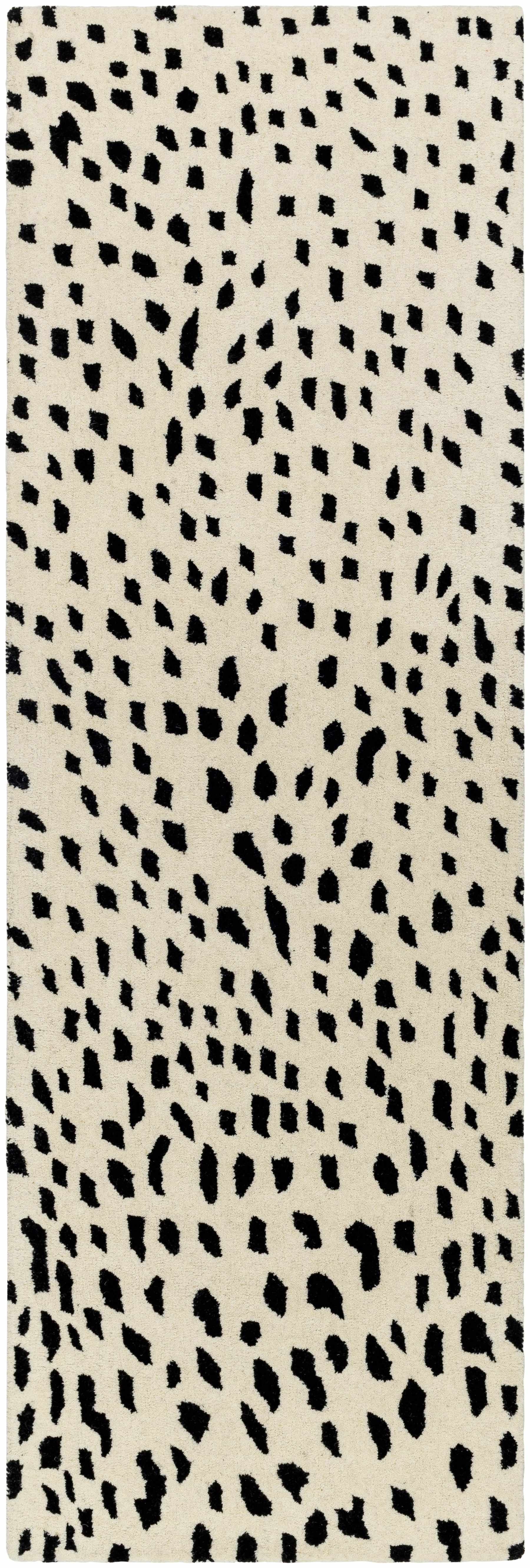 Athena White Giraffe Print Wool Rug - Image 4