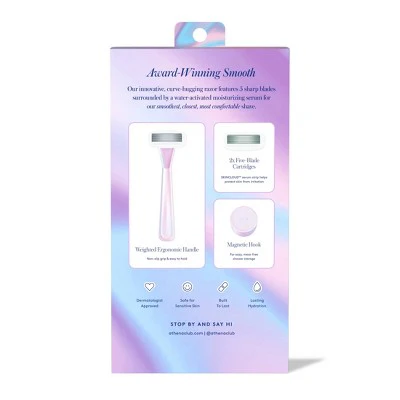 Athena Women's 5 Blade Reusable Razor Kit Stardust - Imperfect Box - Image 3
