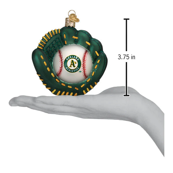 Athletics Baseball Mitt Ornament - Image 5