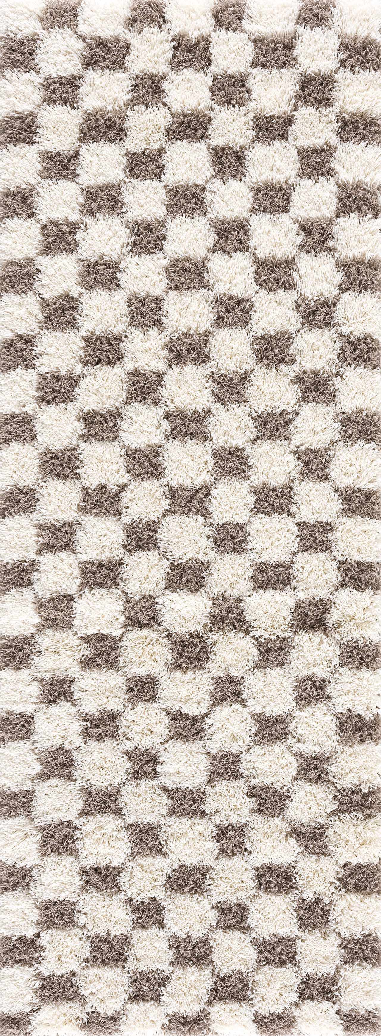 Atira Brown Checkered Area Rug - Image 5