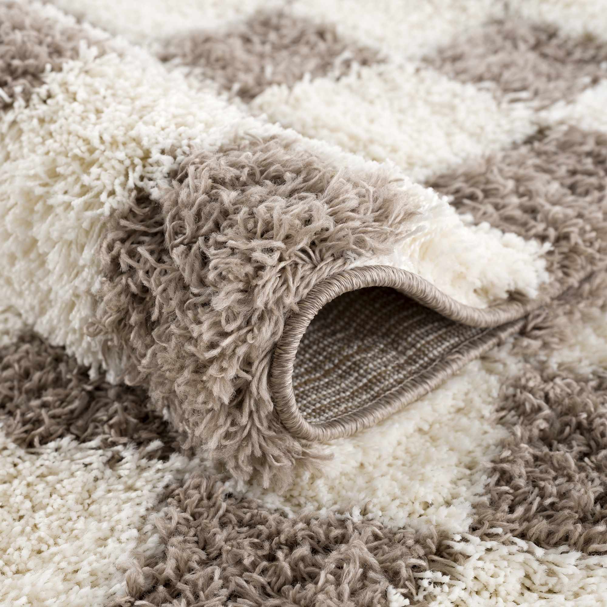 Atira Brown Checkered Area Rug - Image 8