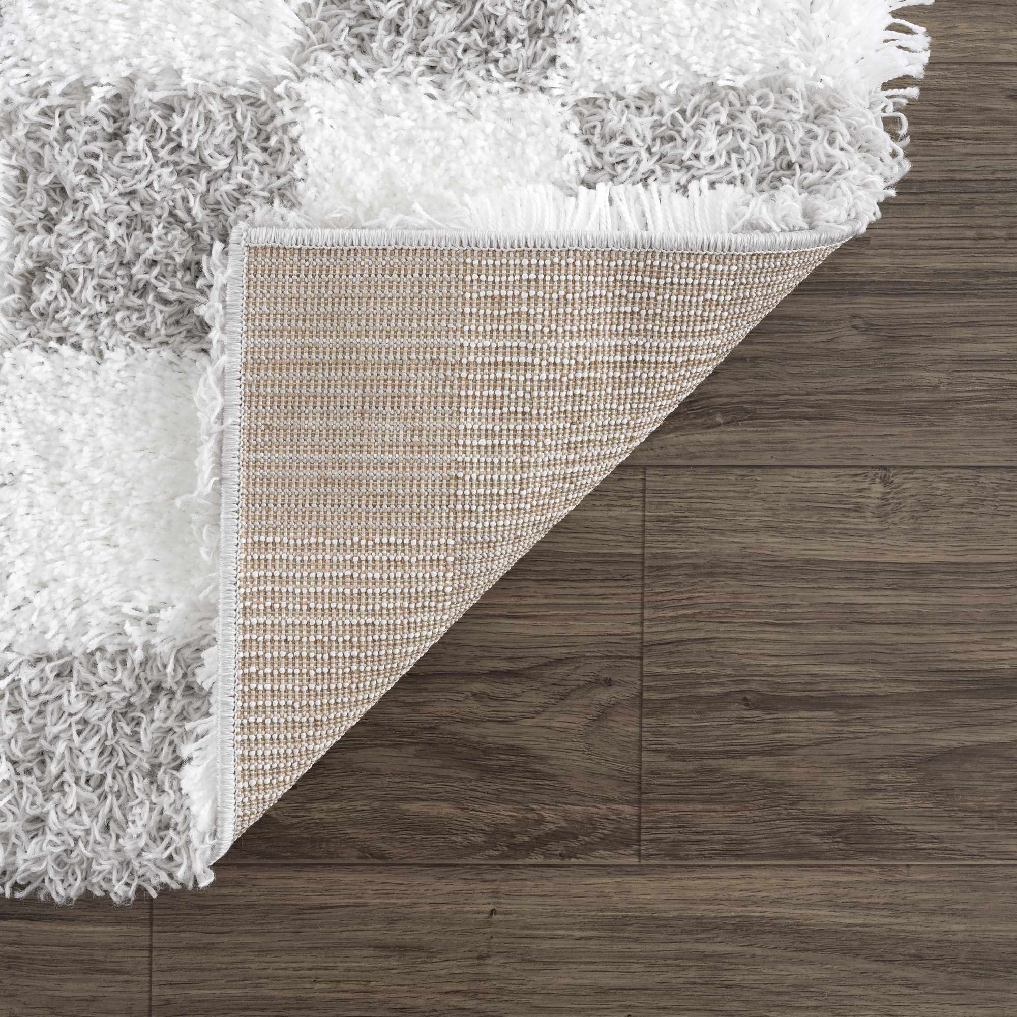 Atira Gray Checkered Area Rug - Image 5