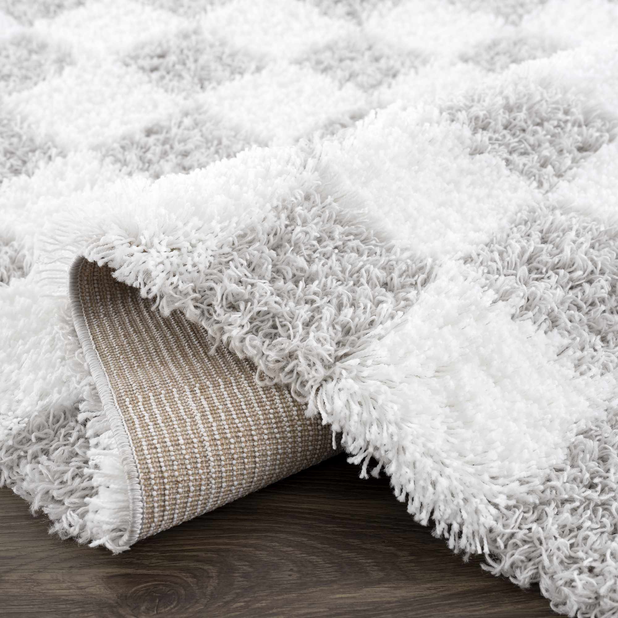 Atira Gray Checkered Area Rug - Image 6