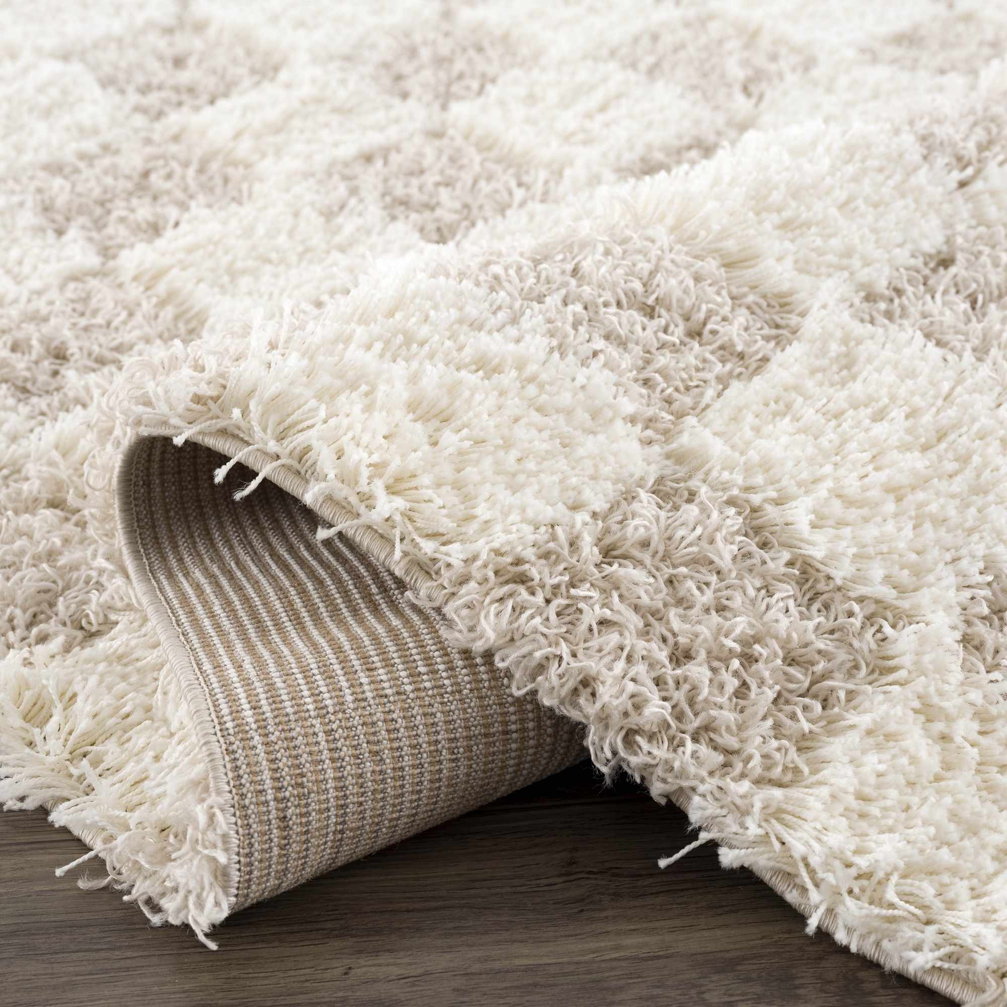 Atira Light Brown Checkered Area Rug - Image 13