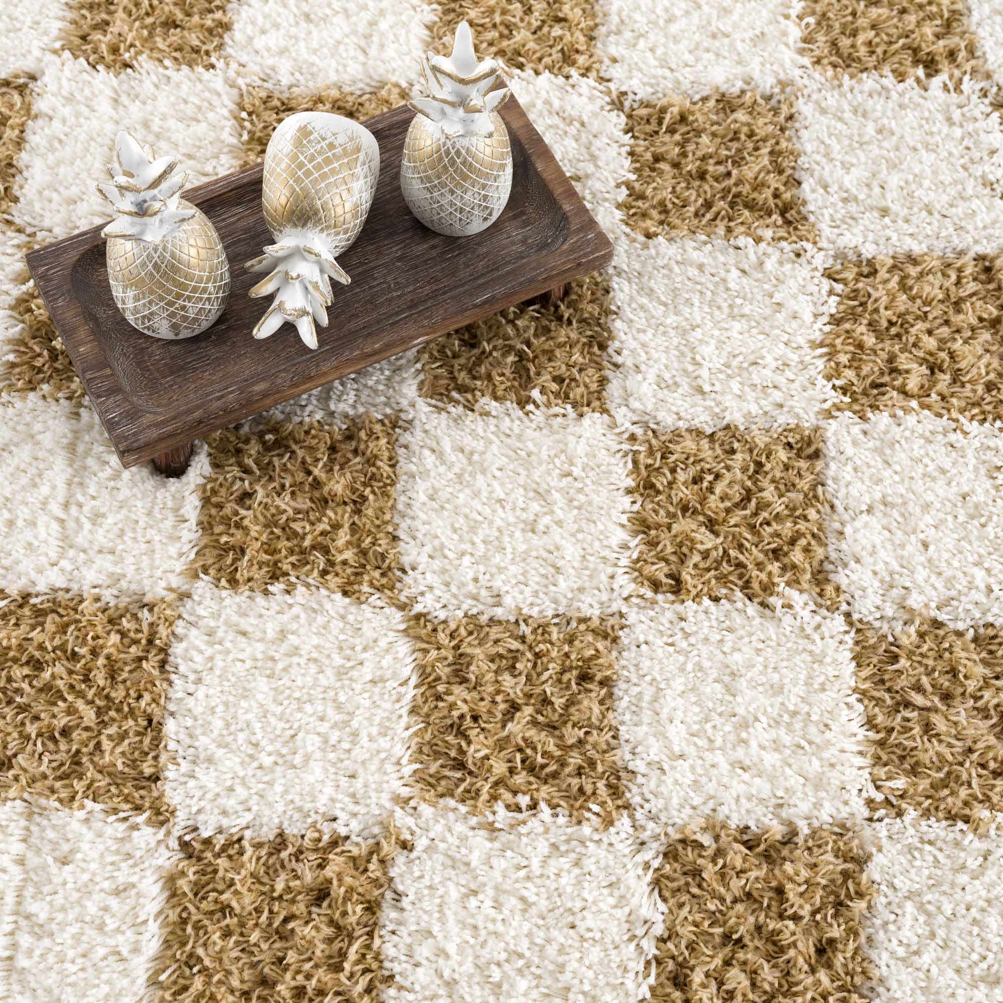 Atira Mustard Checkered Area Rug - Image 12