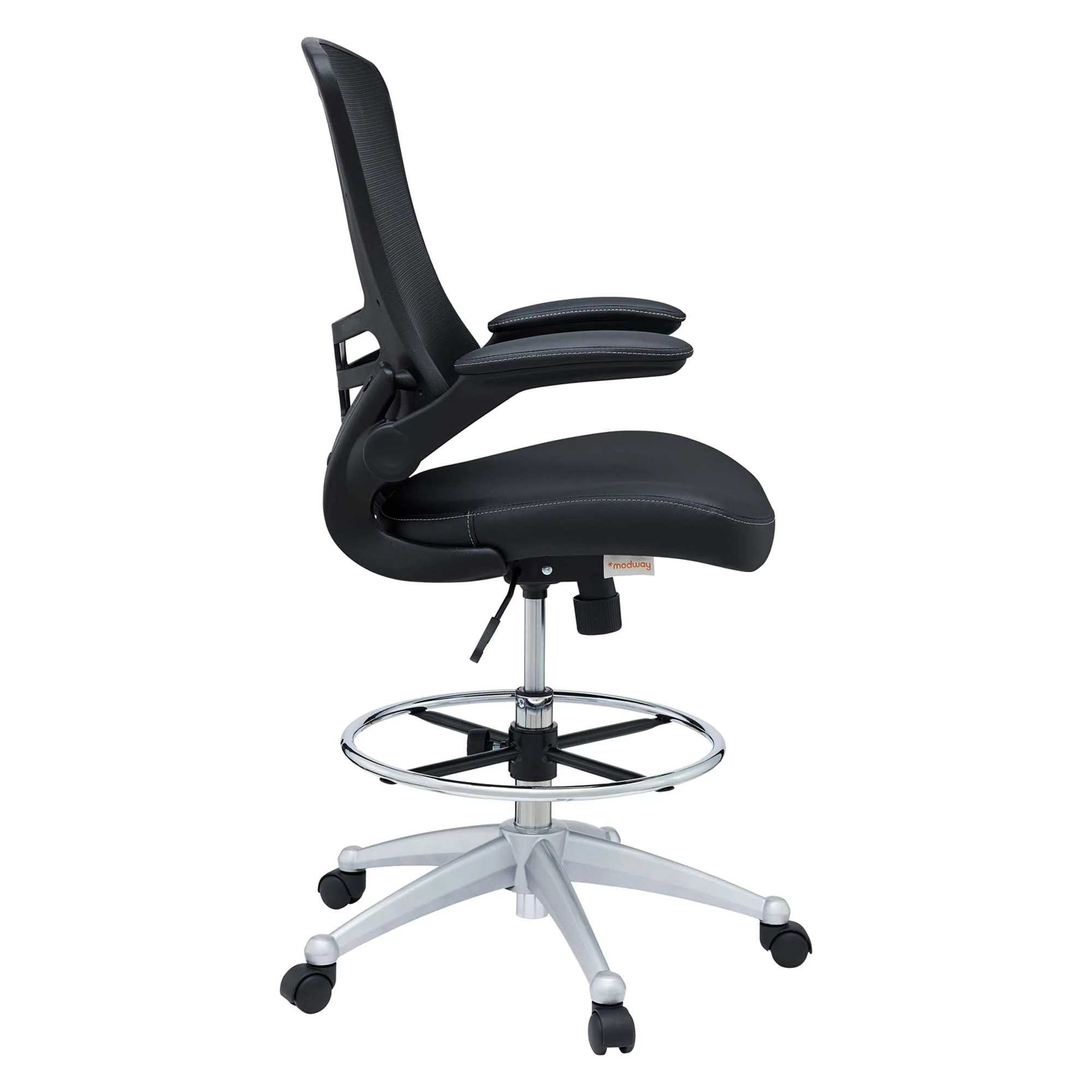 Attainment Vinyl Drafting Chair by Modway - Image 10