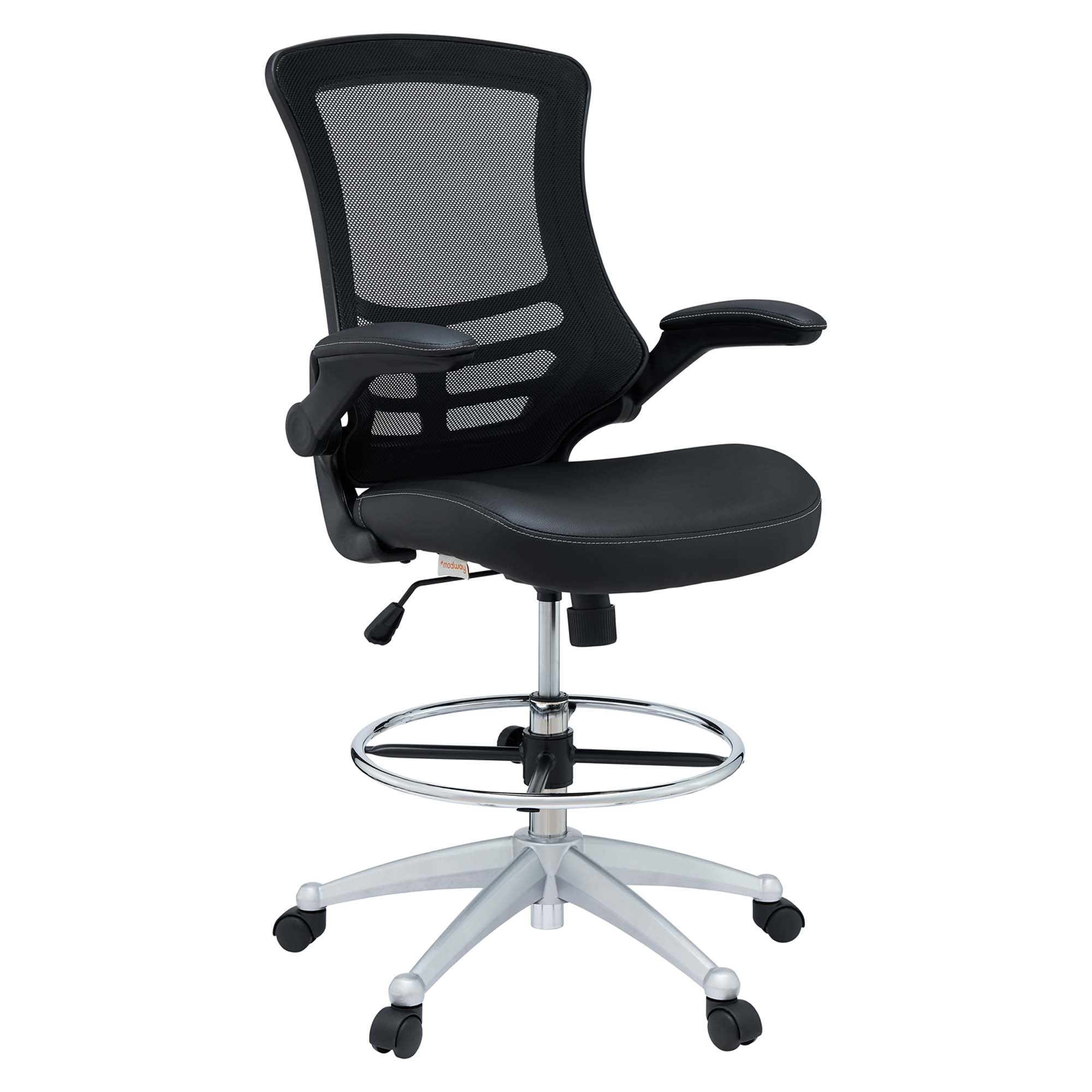 Attainment Vinyl Drafting Chair by Modway - Image 14