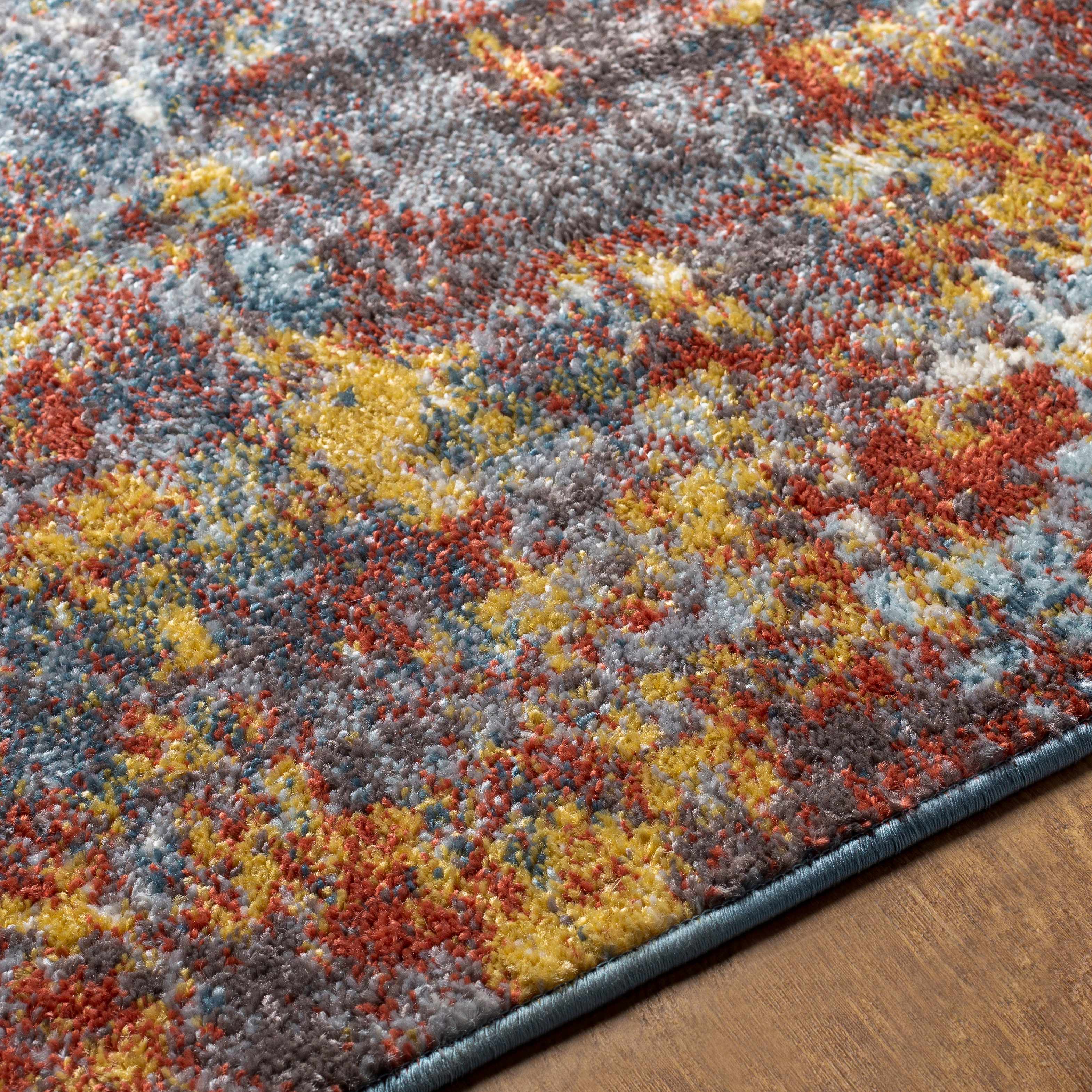 Auckley Colorful Abstract Area Rug - Image 8