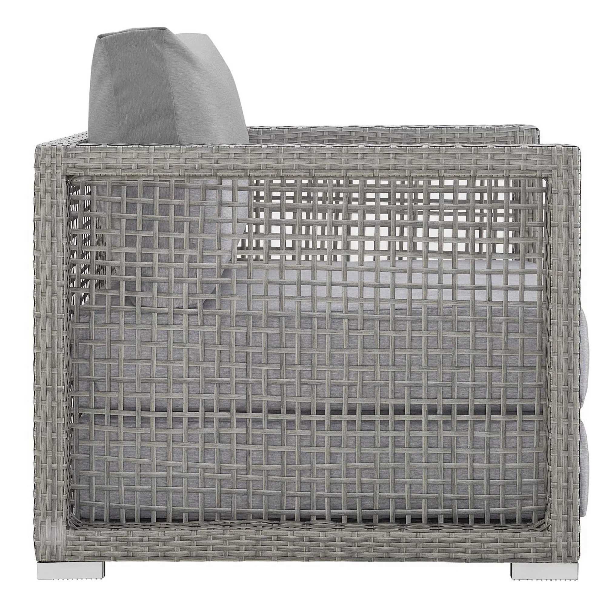 Aura 3 Piece Outdoor Patio Wicker Rattan Set by Modway - Image 13