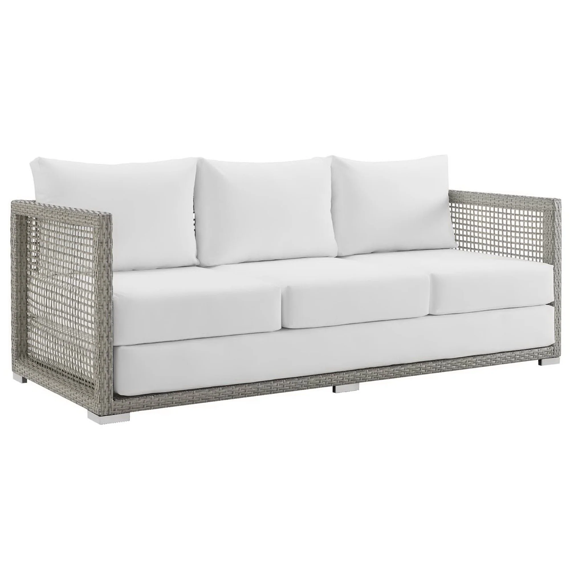 Aura 3 Piece Outdoor Patio Wicker Rattan Set by Modway - Image 7