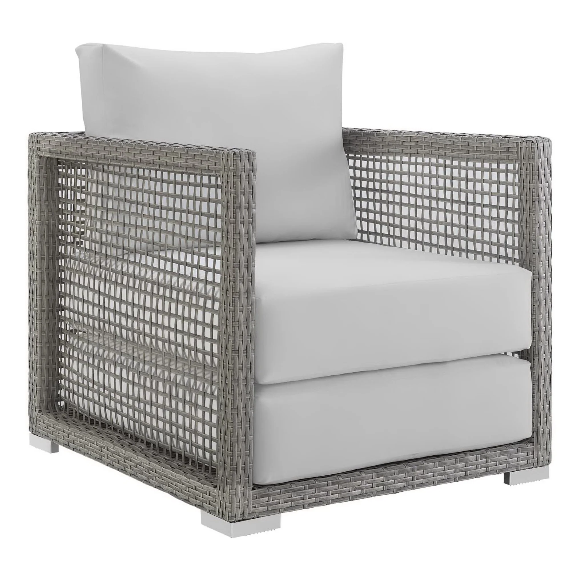 Aura 3 Piece Outdoor Patio Wicker Rattan Set by Modway - Image 4
