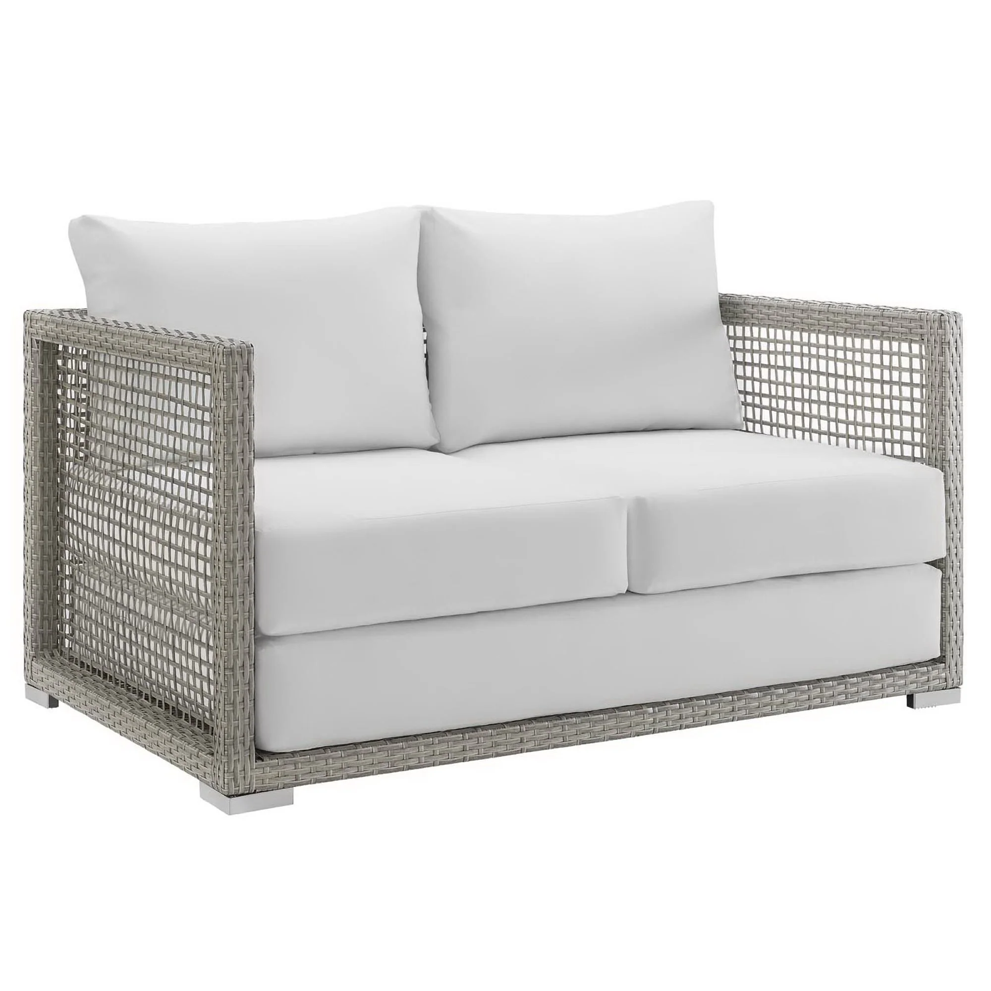 Aura 4 Piece Outdoor Patio Wicker Rattan Set by Modway - Image 7
