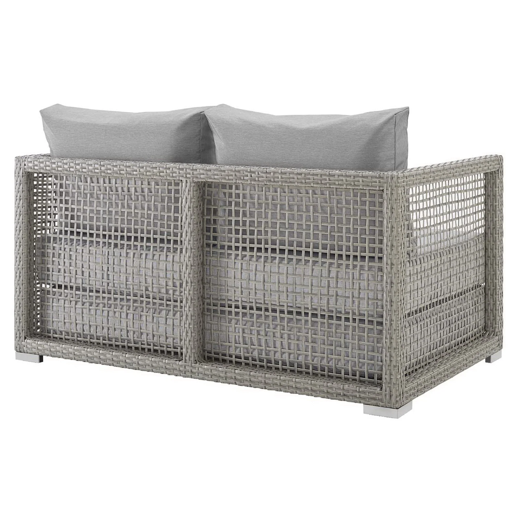 Aura Outdoor Patio Wicker Rattan Loveseat by Modway - Image 10