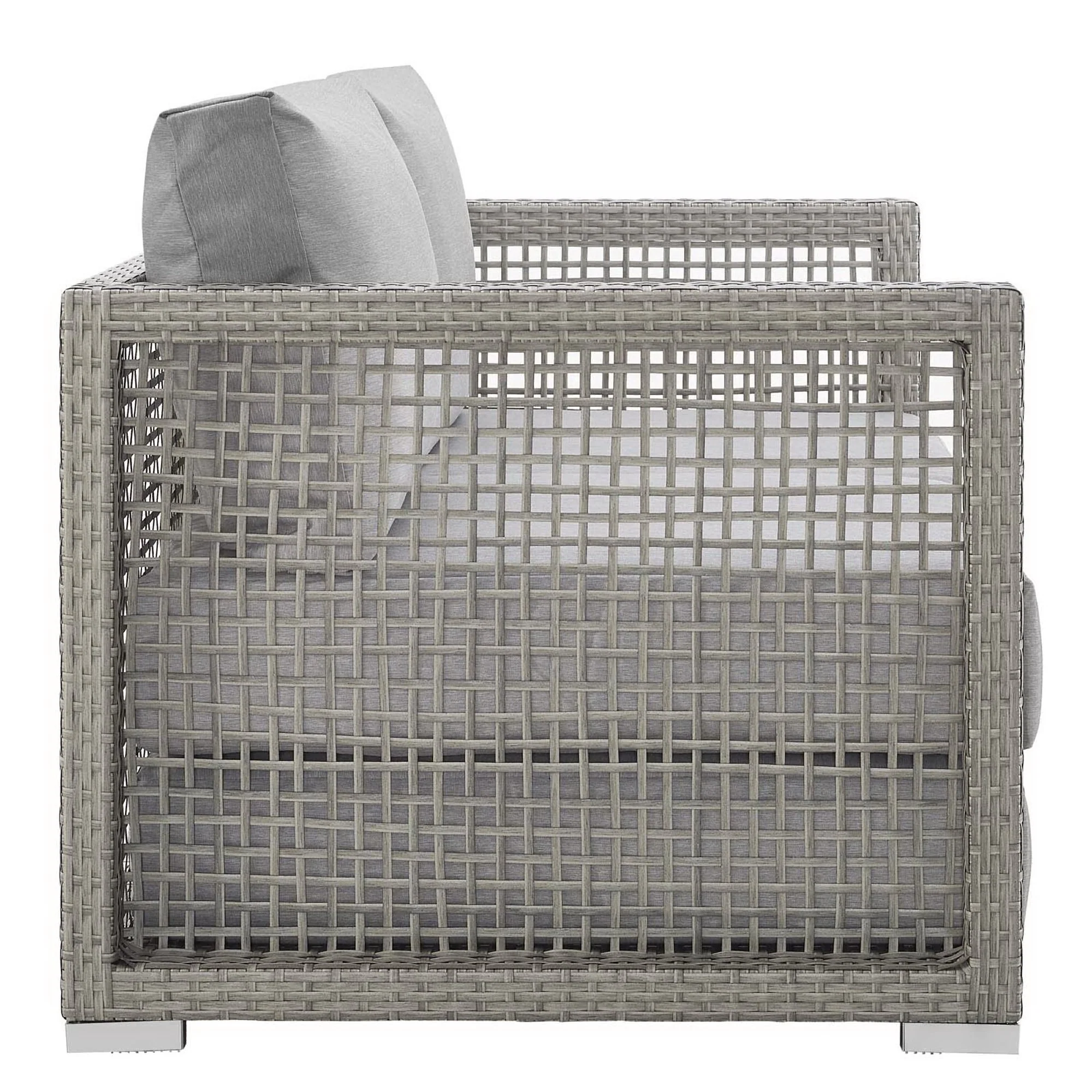Aura Outdoor Patio Wicker Rattan Loveseat by Modway - Image 11
