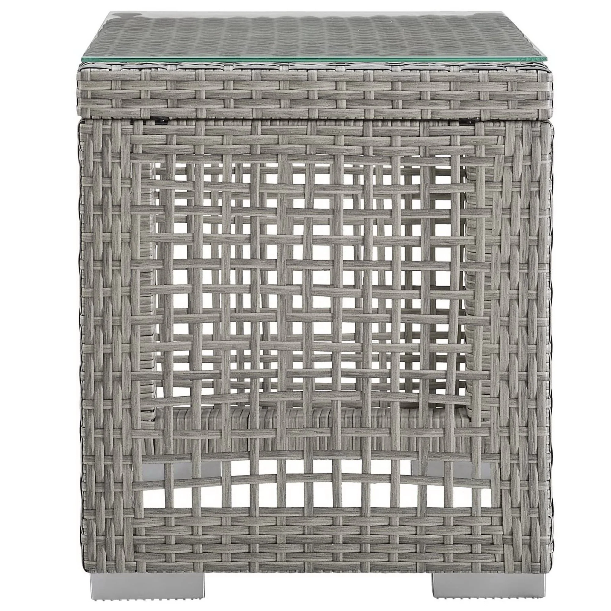 Aura Outdoor Patio Wicker Rattan Side Table by Modway - Image 5