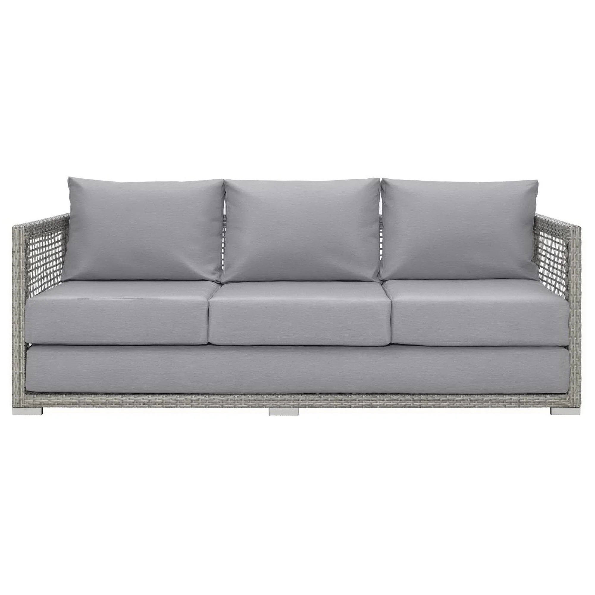 Aura Outdoor Patio Wicker Rattan Sofa by Modway - Image 15