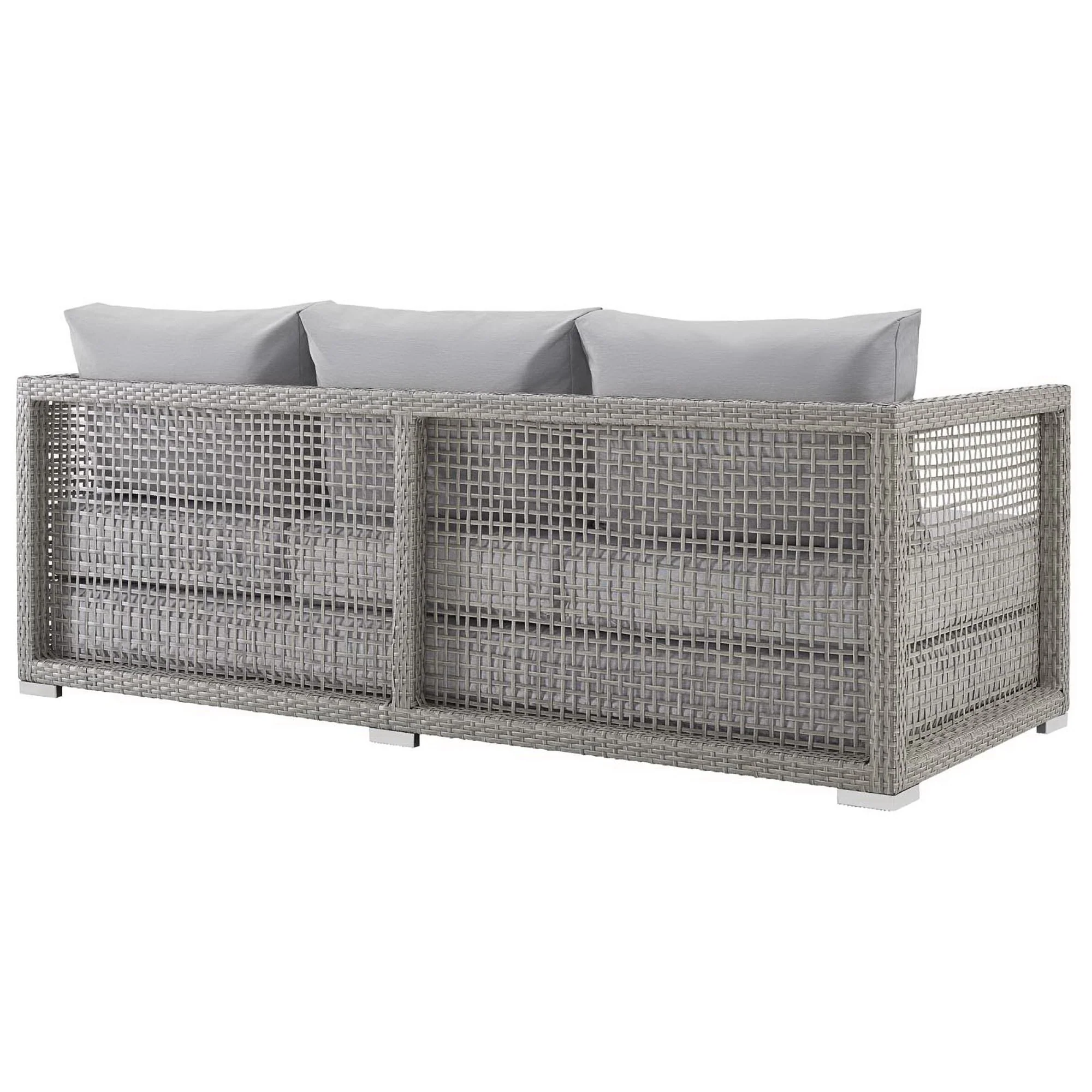 Aura Outdoor Patio Wicker Rattan Sofa by Modway - Image 17