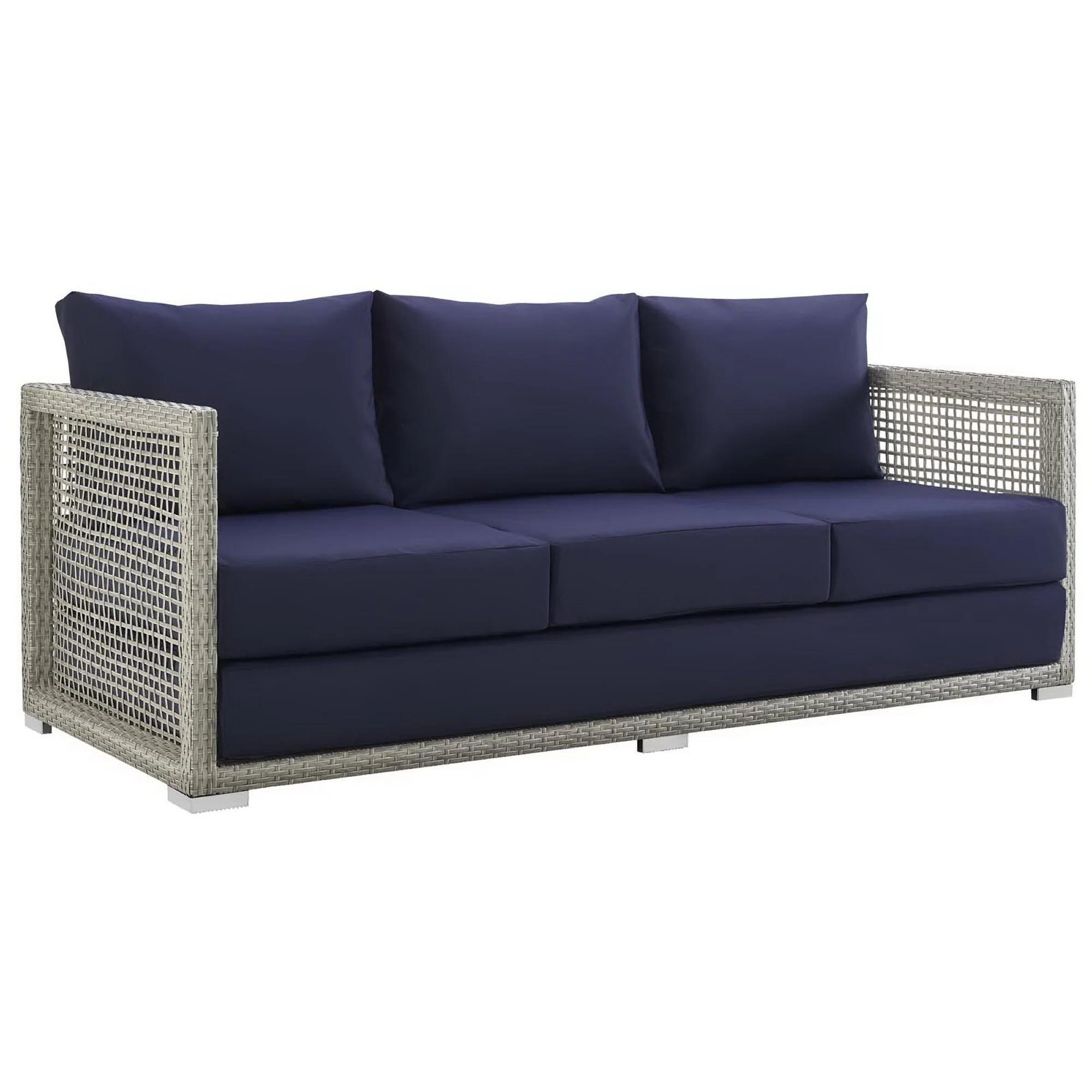 Aura Outdoor Patio Wicker Rattan Sofa by Modway - Image 20