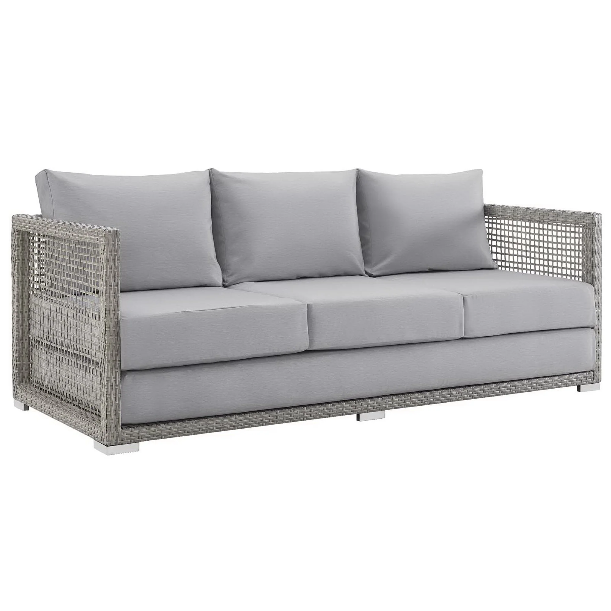 Aura Outdoor Patio Wicker Rattan Sofa by Modway - Image 21