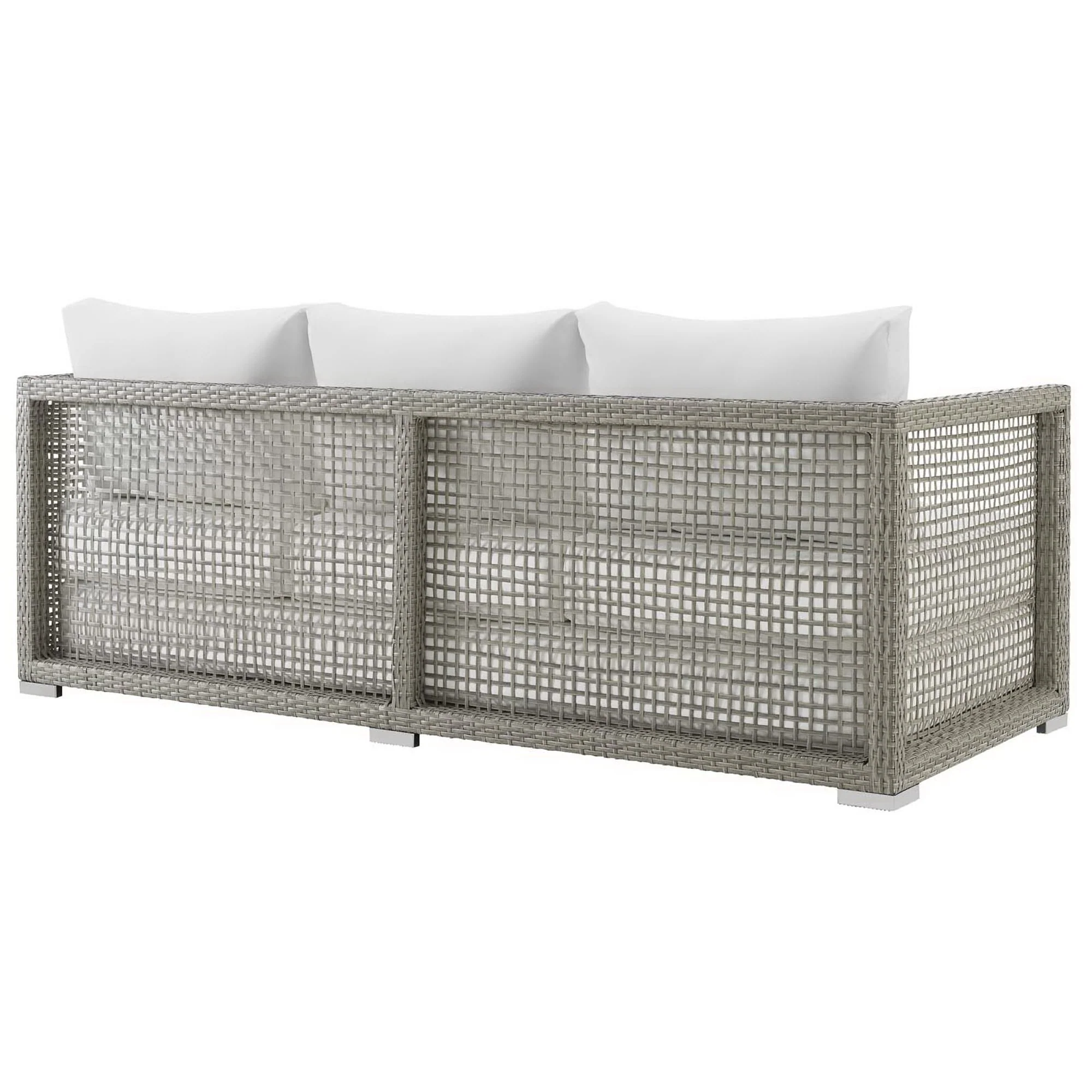 Aura Outdoor Patio Wicker Rattan Sofa by Modway - Image 5