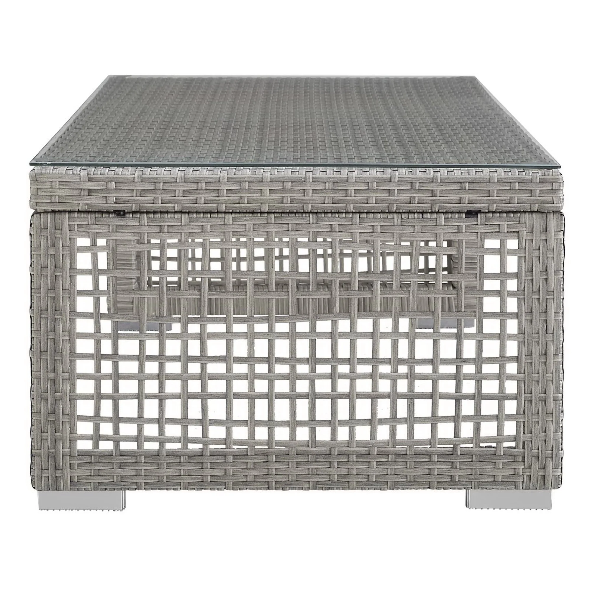 Aura Rattan Outdoor Patio Coffee Table by Modway - Image 5