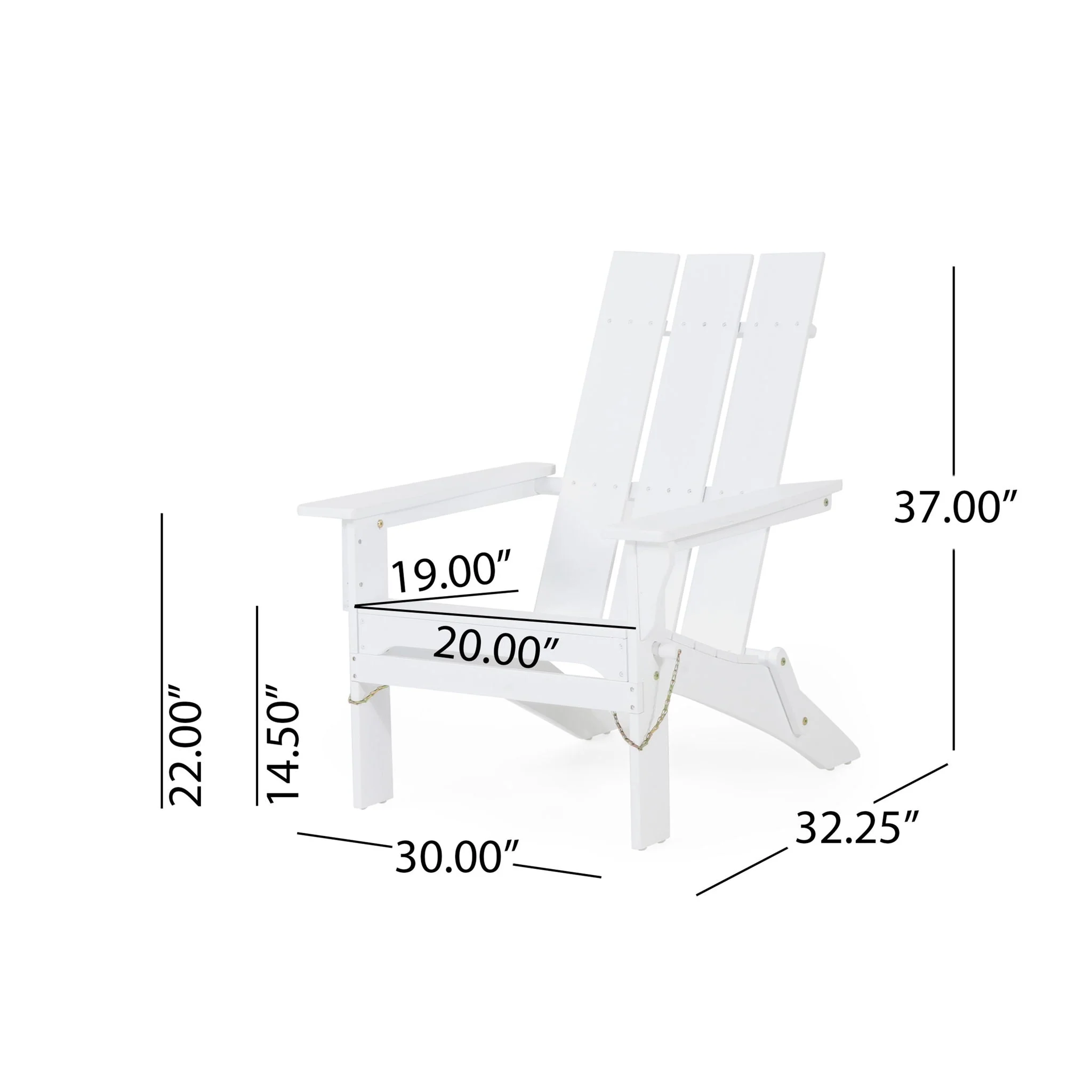 Aurascape - Outdoor Comfort Foldable Adirondack Chair - Image 5