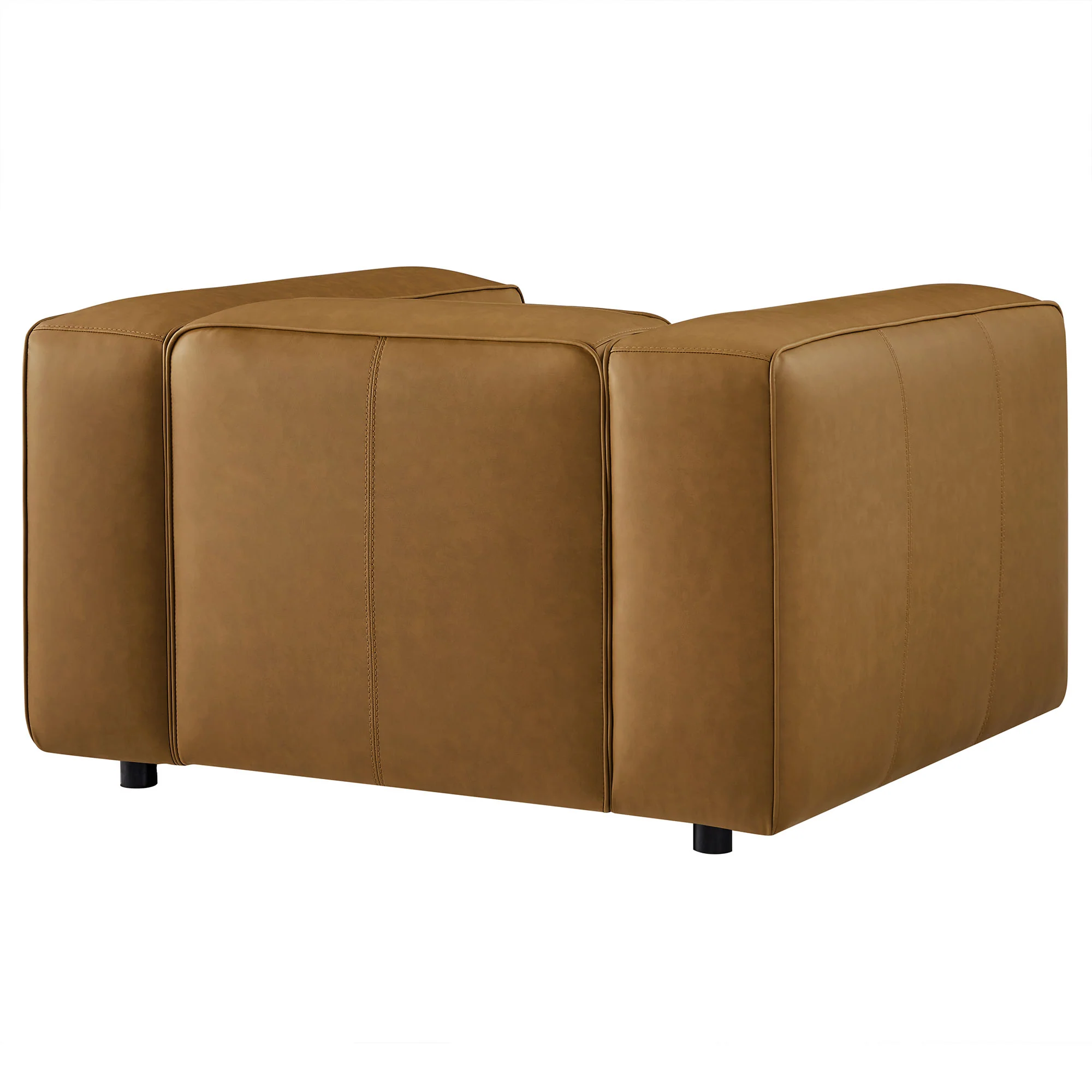Auren Upholstered Vegan Leather Modular Armchair by Modway - Image 10