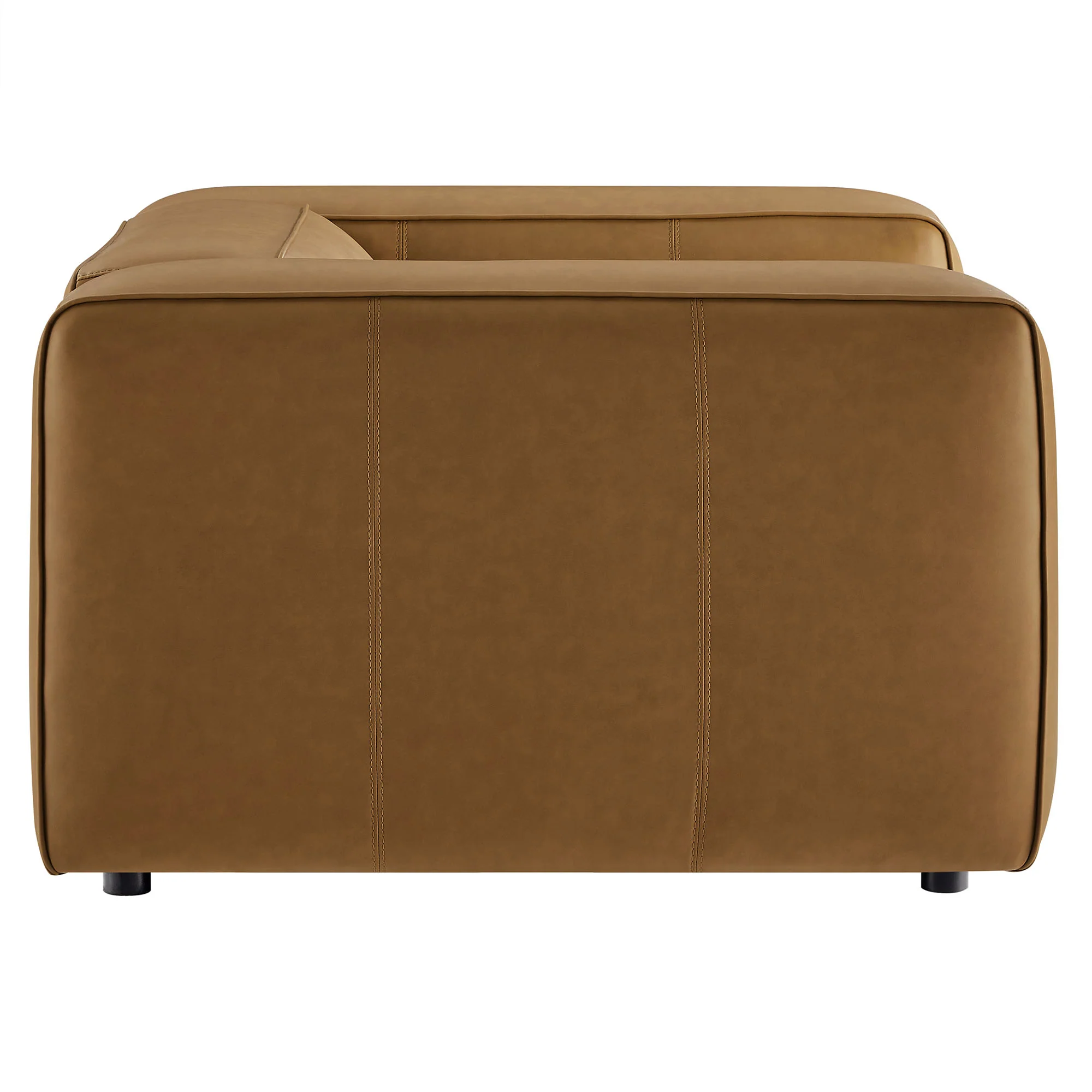 Auren Upholstered Vegan Leather Modular Armchair by Modway - Image 11