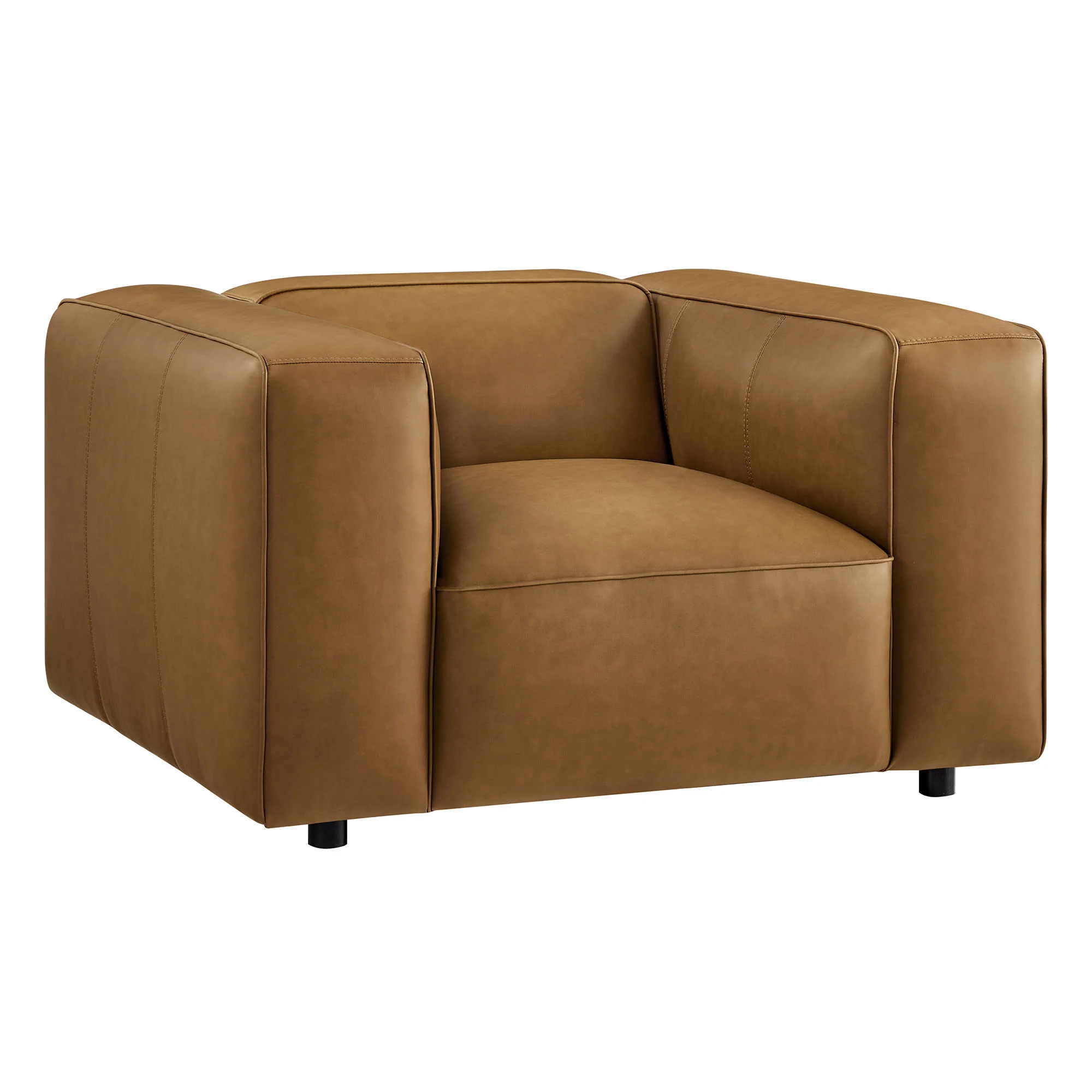 Auren Upholstered Vegan Leather Modular Armchair by Modway - Image 14