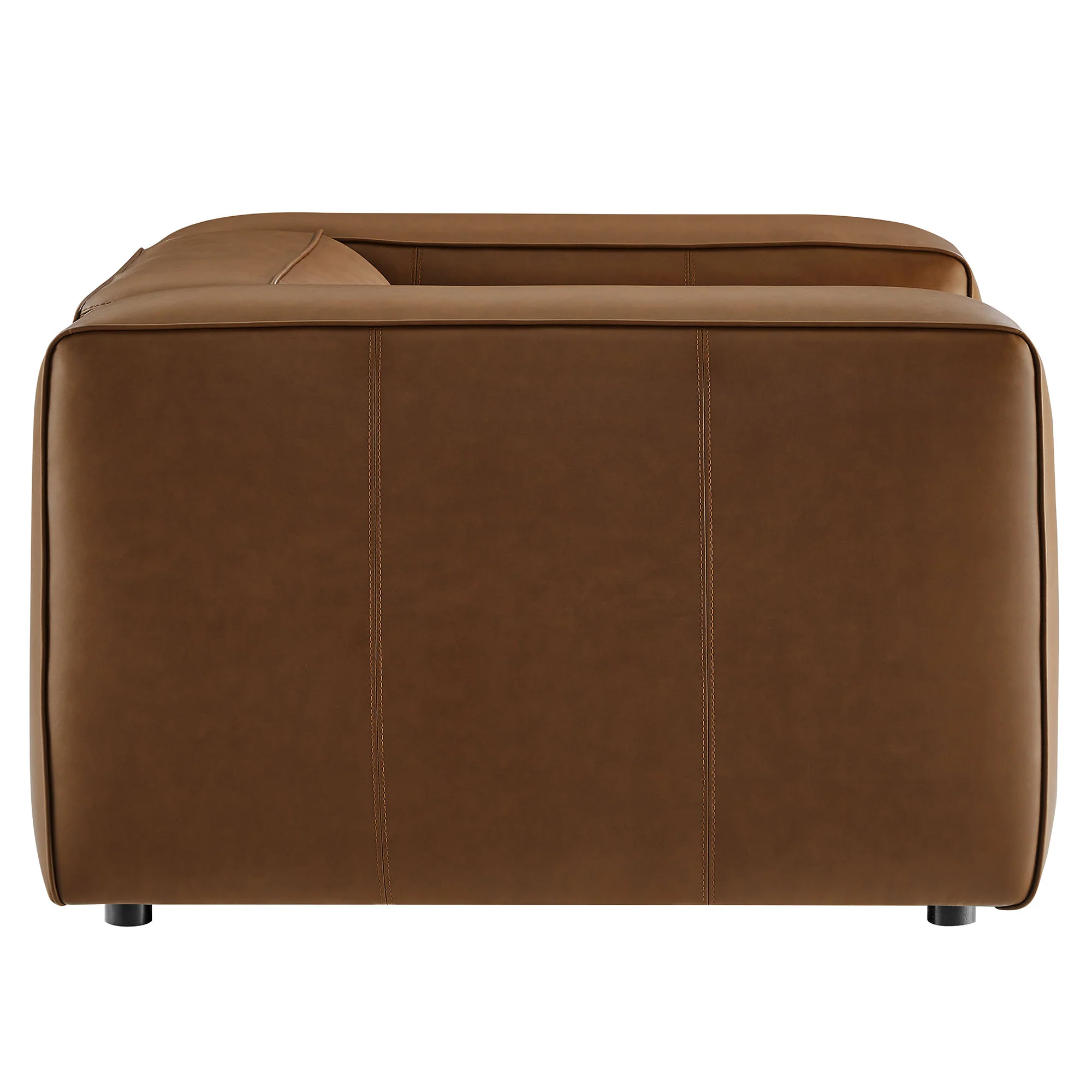Auren Upholstered Vegan Leather Modular Armchair by Modway - Image 4