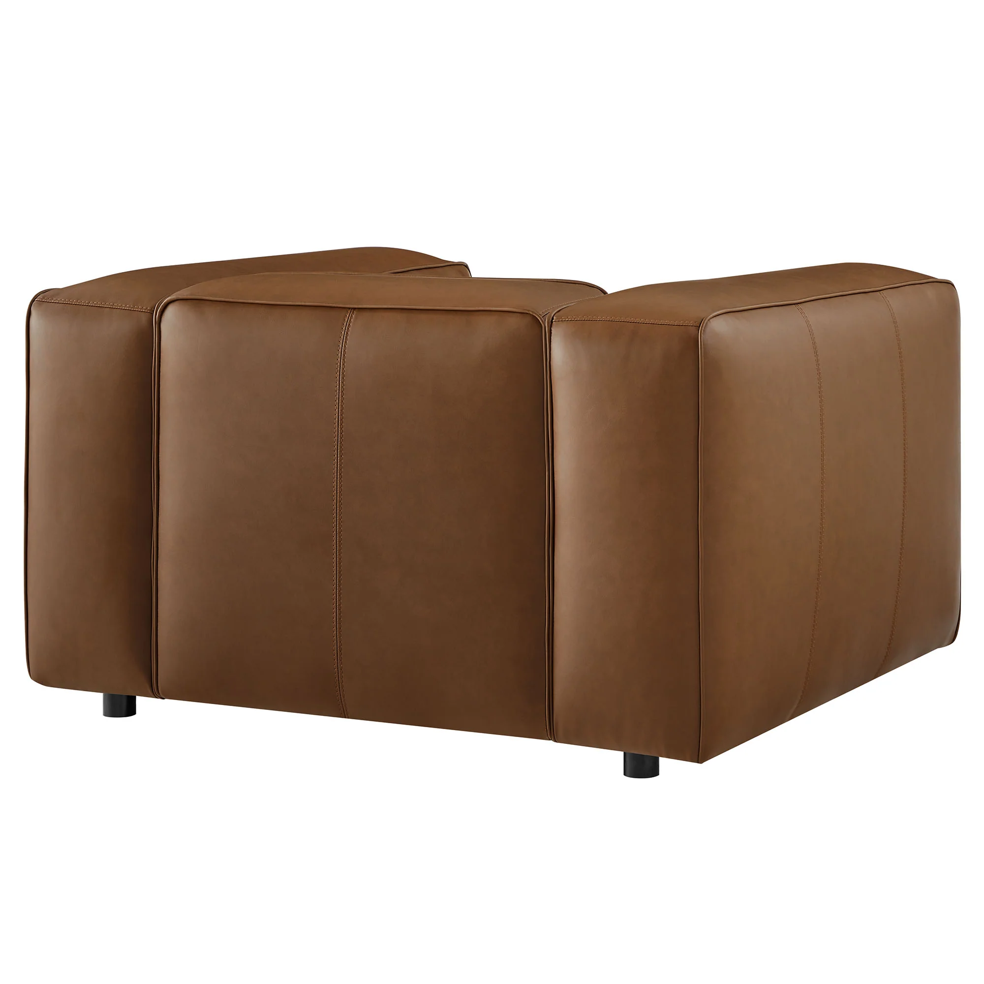 Auren Upholstered Vegan Leather Modular Armchair by Modway - Image 5