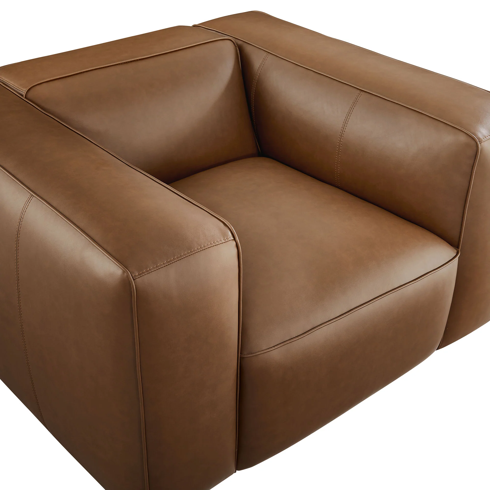 Auren Upholstered Vegan Leather Modular Armchair by Modway - Image 7