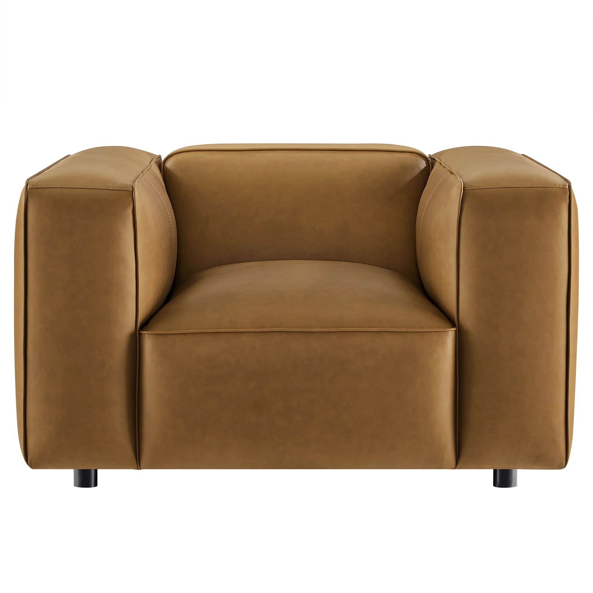 Auren Upholstered Vegan Leather Modular Armchair by Modway - Image 9