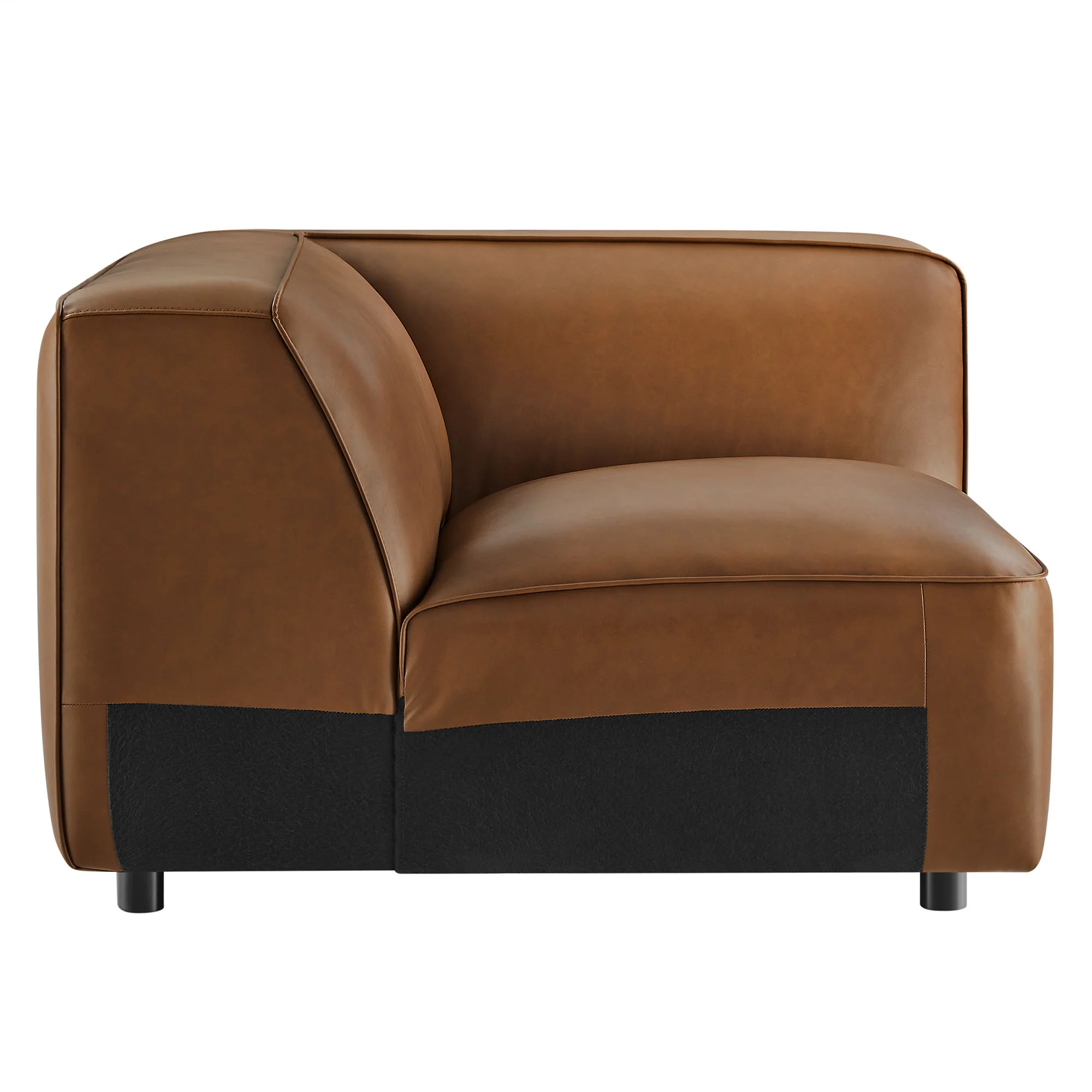 Auren Upholstered Vegan Leather Modular Corner Chair by Modway - Image 11