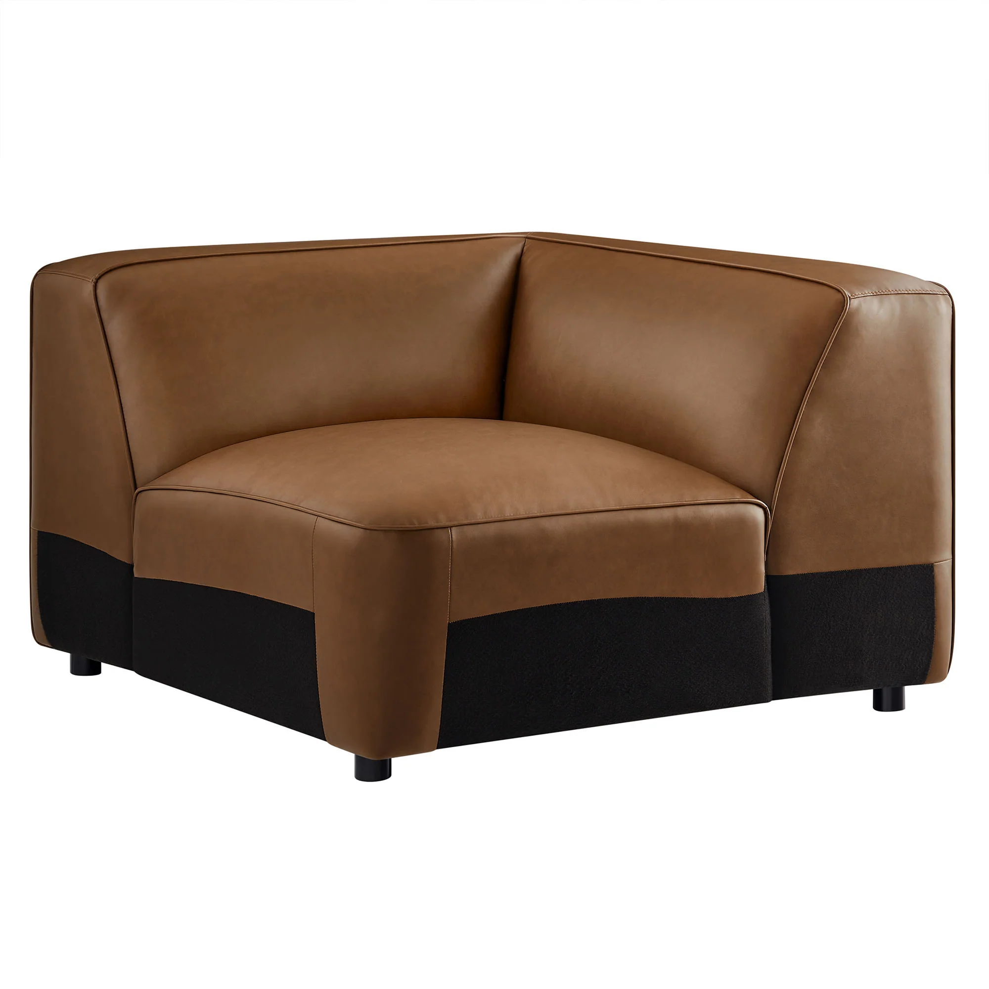 Auren Upholstered Vegan Leather Modular Corner Chair by Modway - Image 14