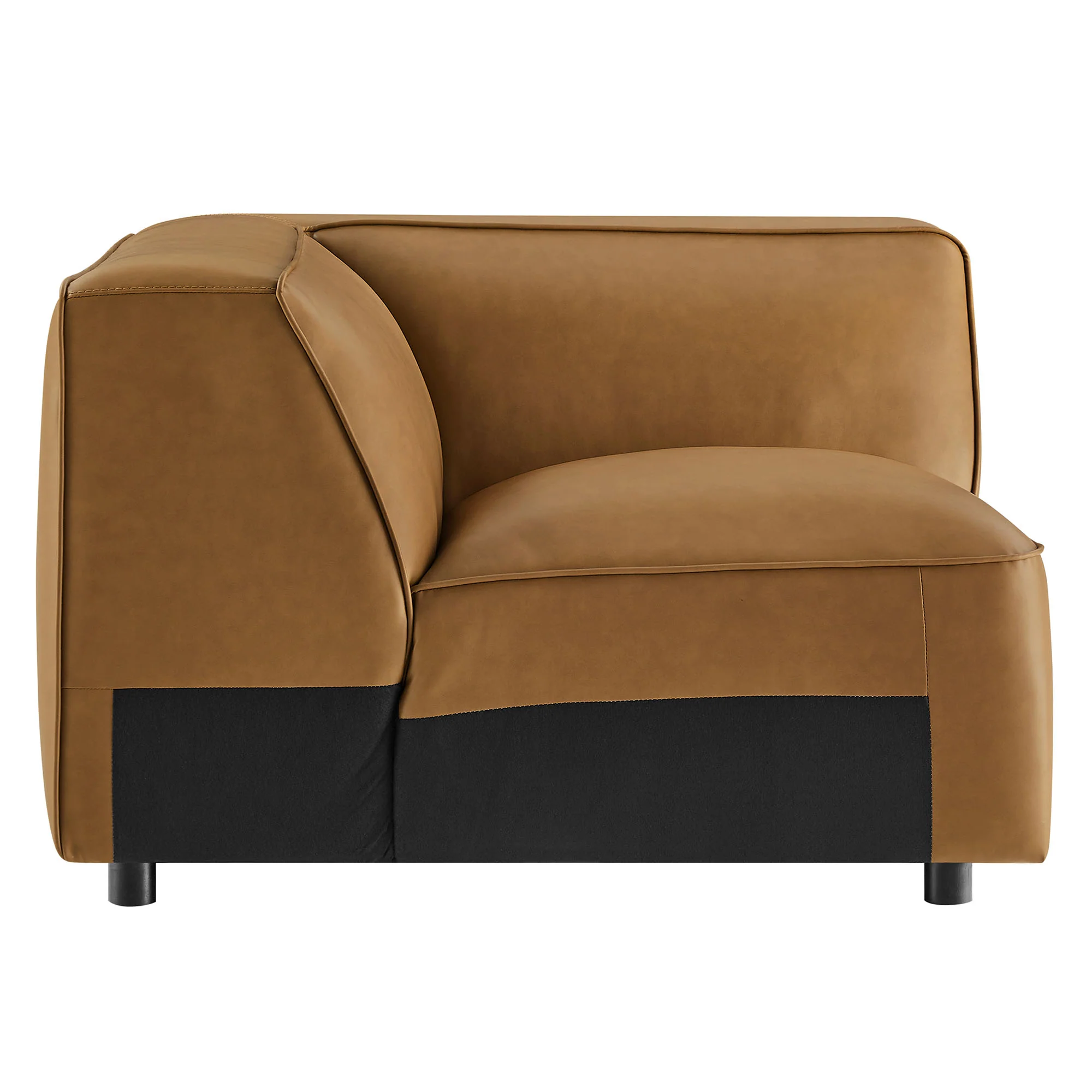 Auren Upholstered Vegan Leather Modular Corner Chair by Modway - Image 4