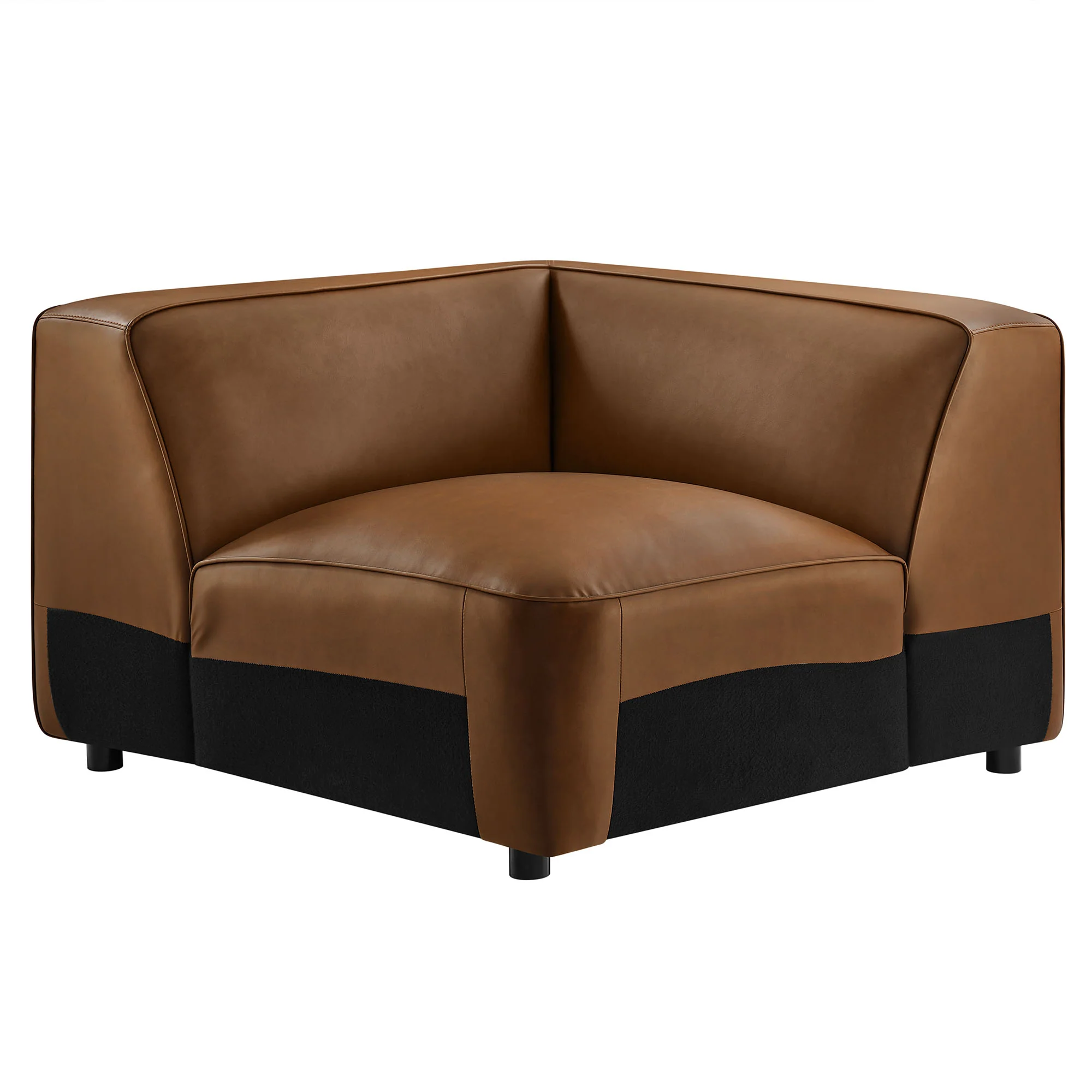 Auren Upholstered Vegan Leather Modular Corner Chair by Modway - Image 9