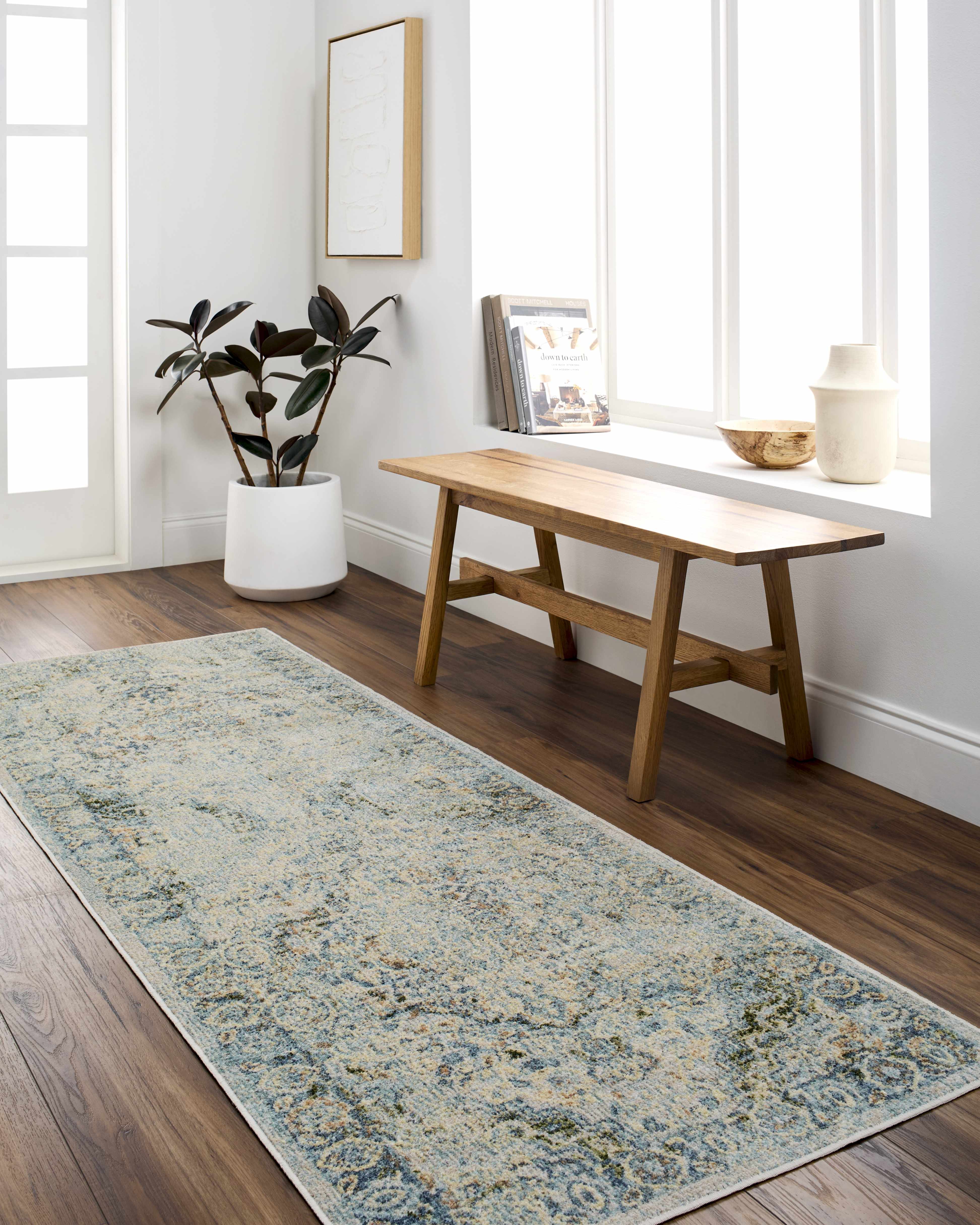 Aurum Beige Washable Area Rug - Image 2