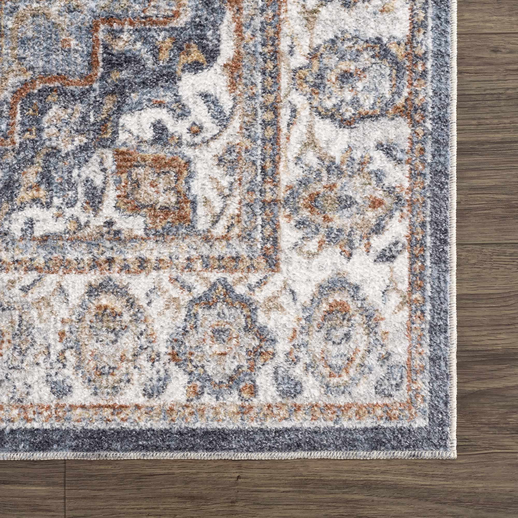Aurum Blue & Beige Washable Area Rug - Clearance - Image 11