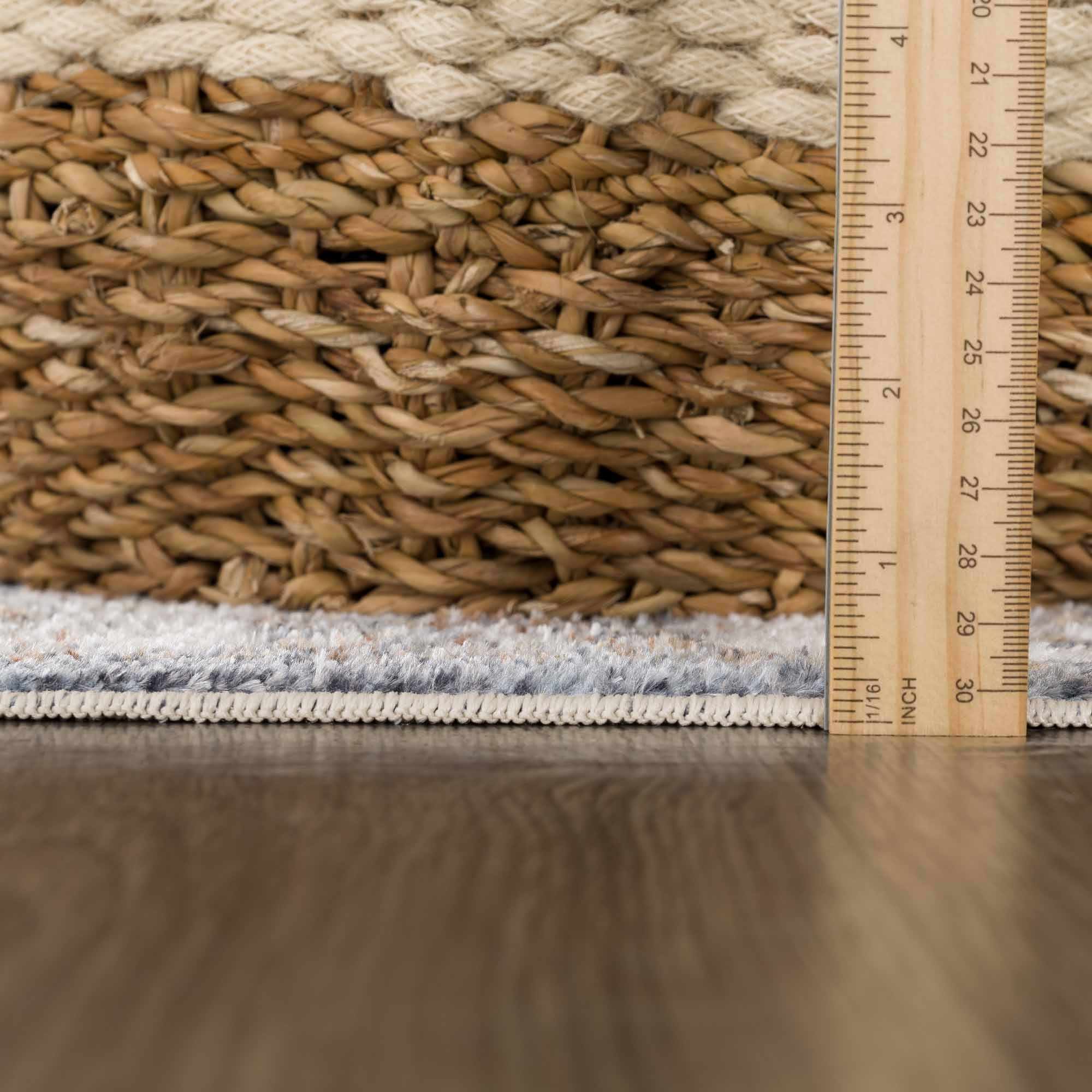 Aurum Blue & Beige Washable Area Rug - Clearance - Image 12