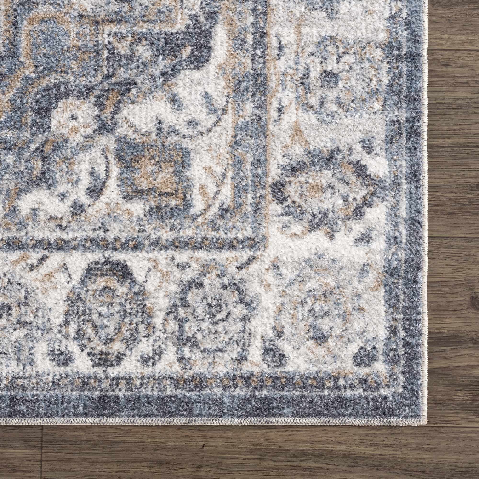 Aurum Blue Washable Area Rug - Clearance - Image 11