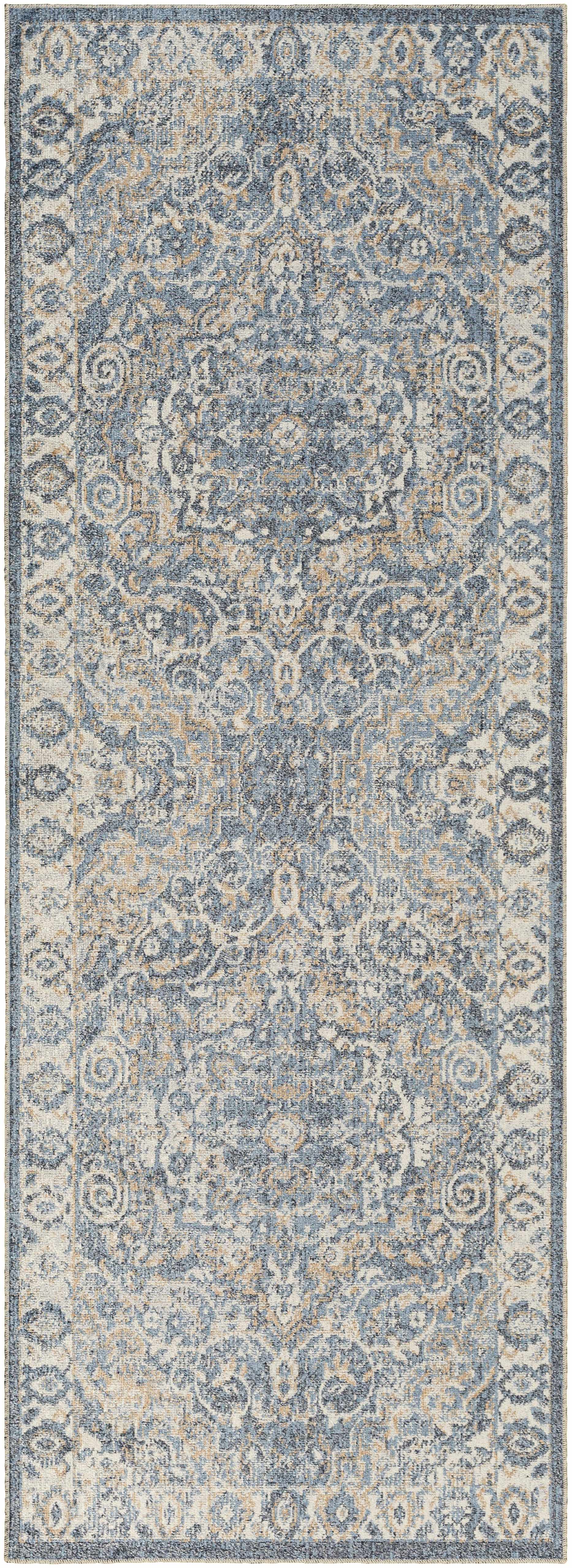 Aurum Blue Washable Area Rug - Clearance - Image 18