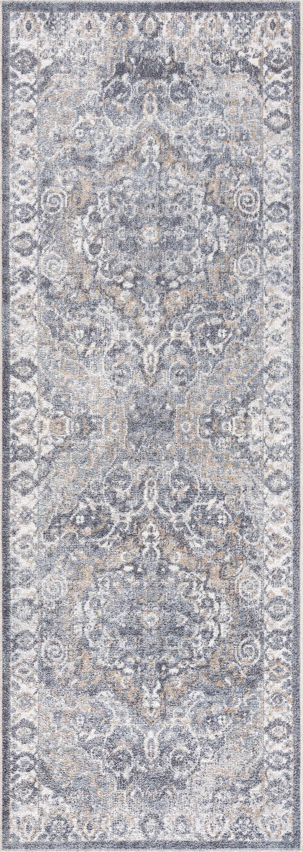 Aurum Blue Washable Area Rug - Clearance - Image 5