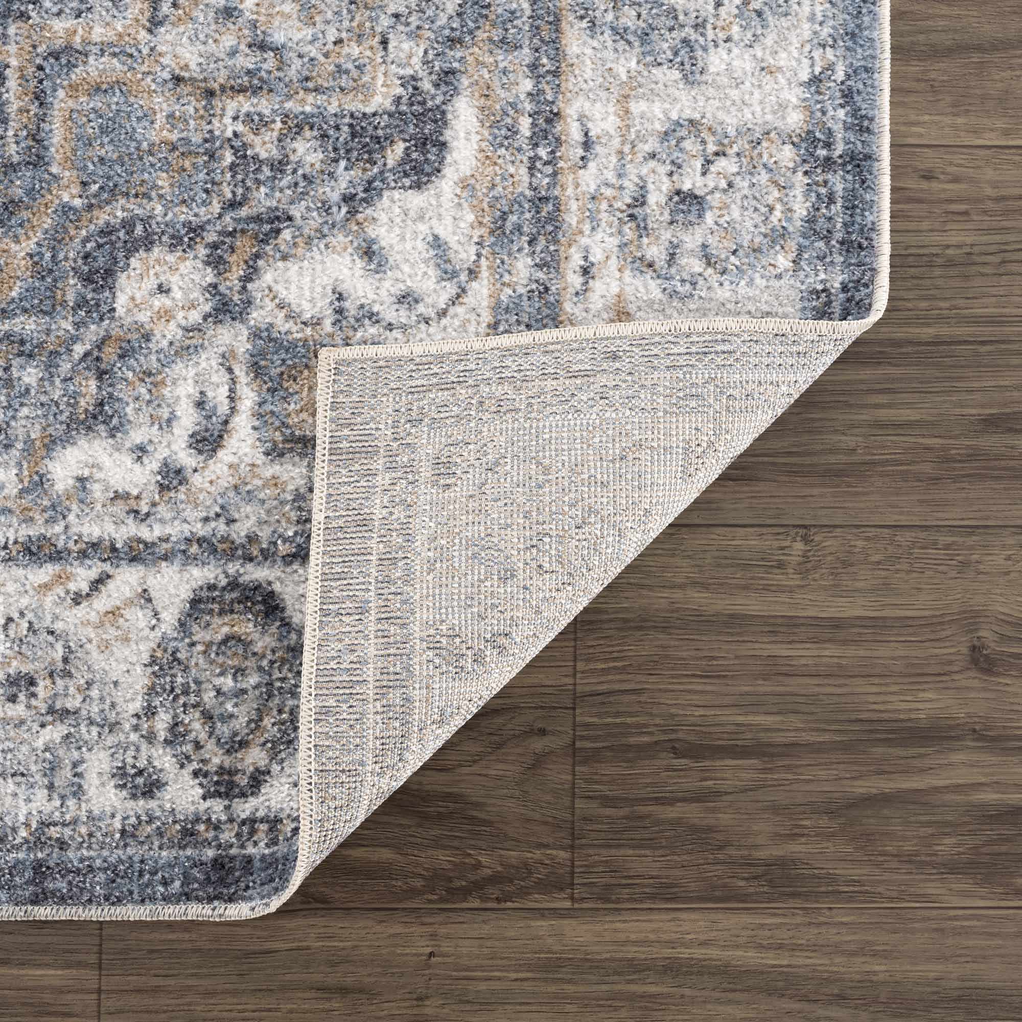 Aurum Blue Washable Area Rug - Clearance - Image 6